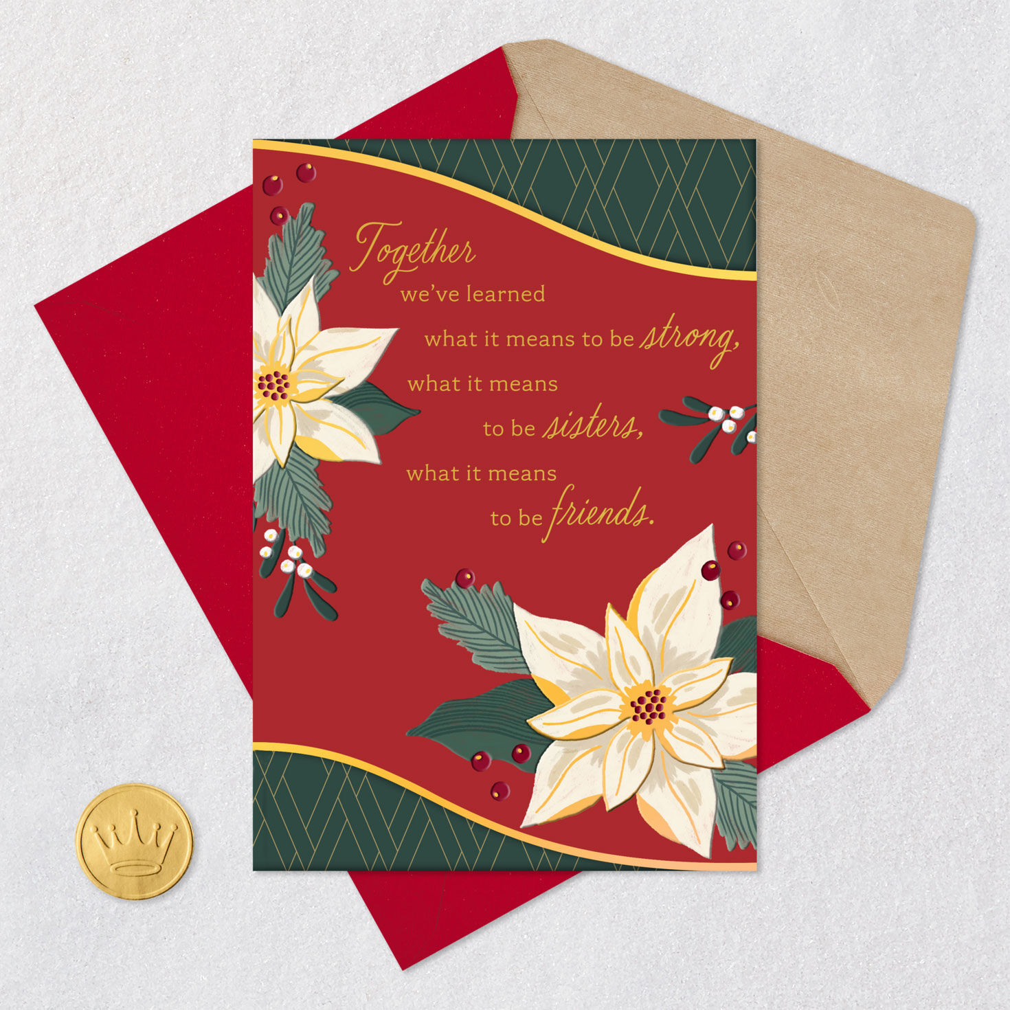 10056-glad-we-re-sisters-and-friends-christmas-card-6.jpg Glad We're Sisters and Friends Christmas Card