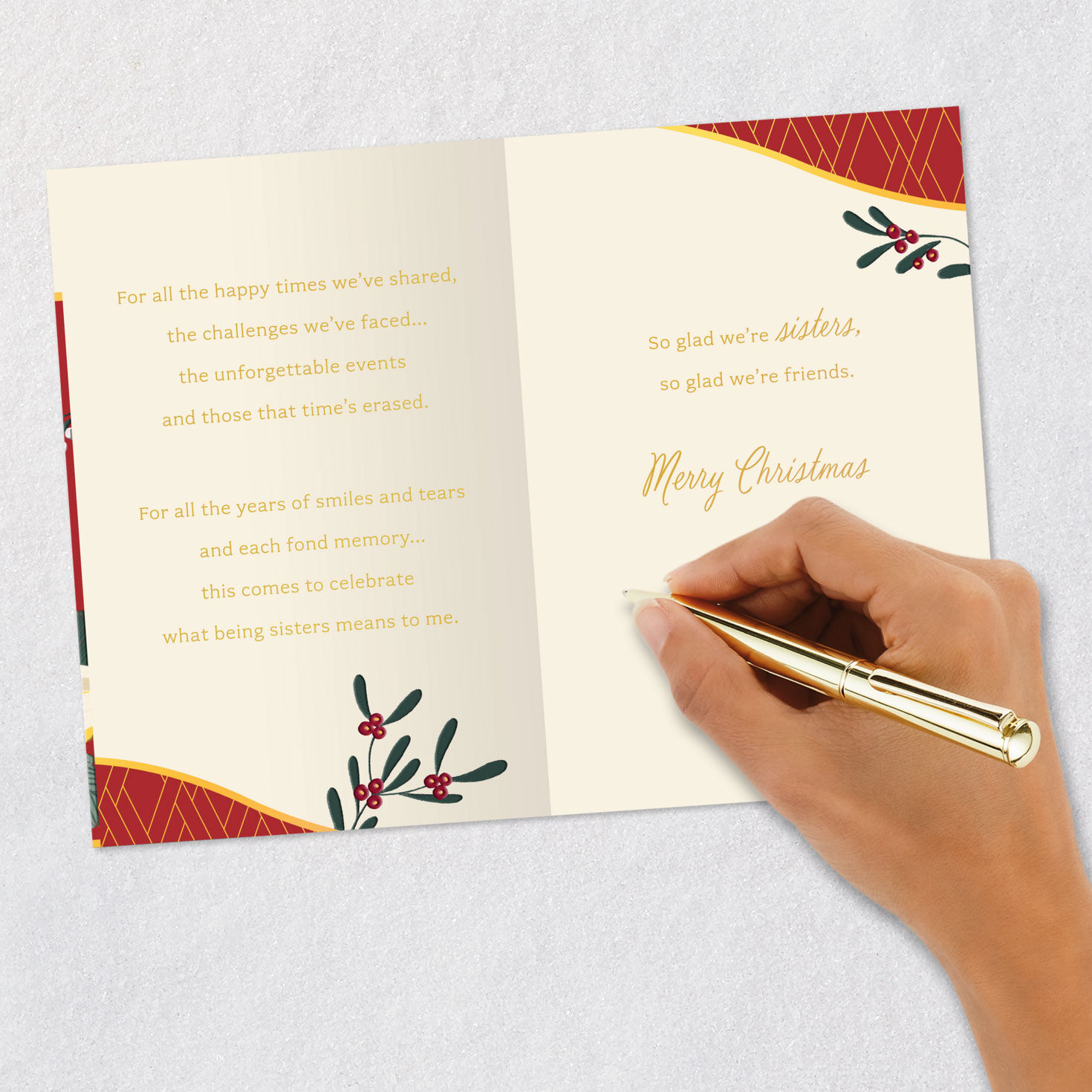 10056-glad-we-re-sisters-and-friends-christmas-card-7.jpg Glad We're Sisters and Friends Christmas Card
