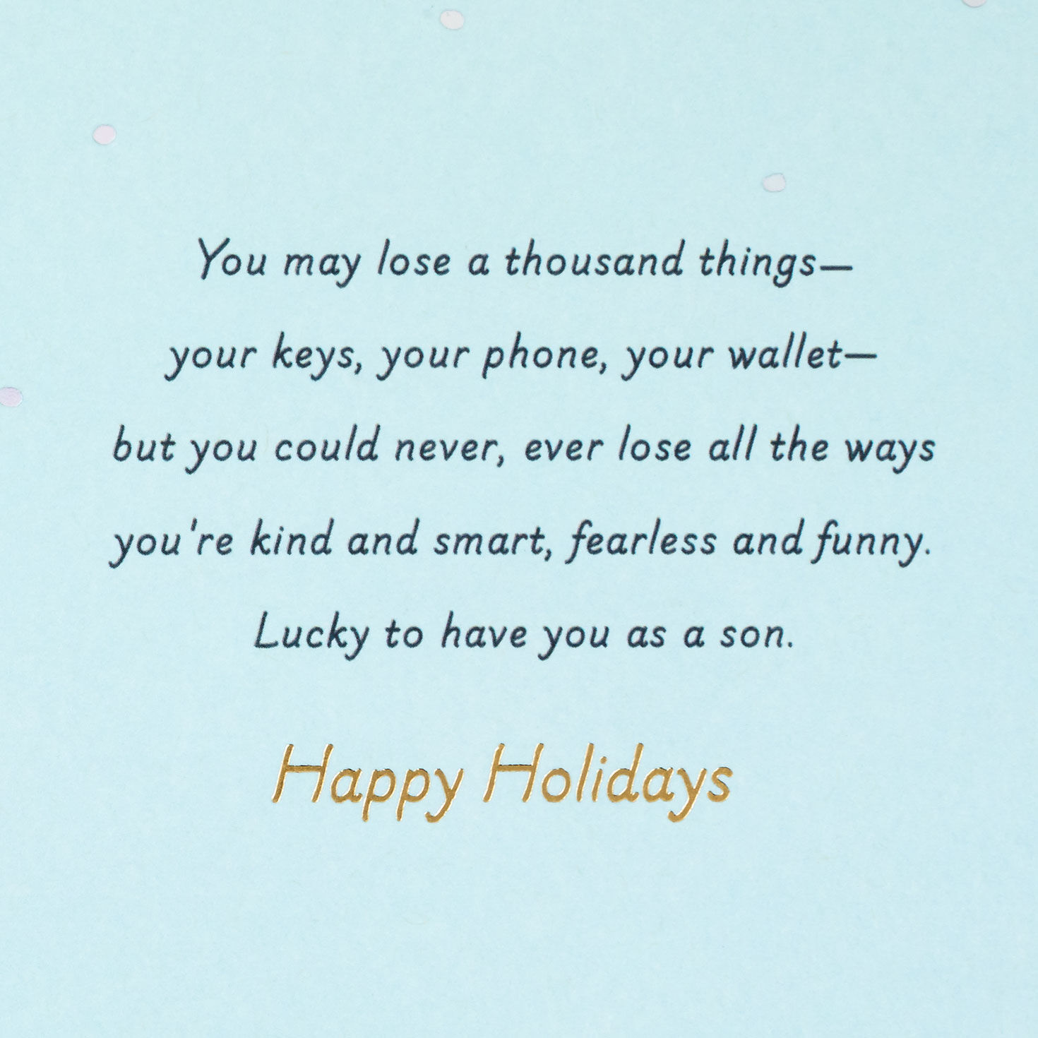 10058-lucky-to-love-you-christmas-card-for-son-2.jpg Lucky to Love You Christmas Card for Son