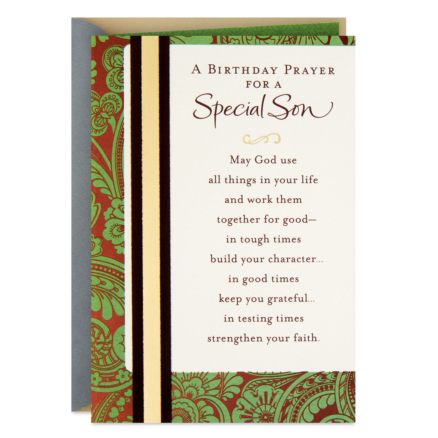 May You Continue to Grow Religious Birthday Card for Son