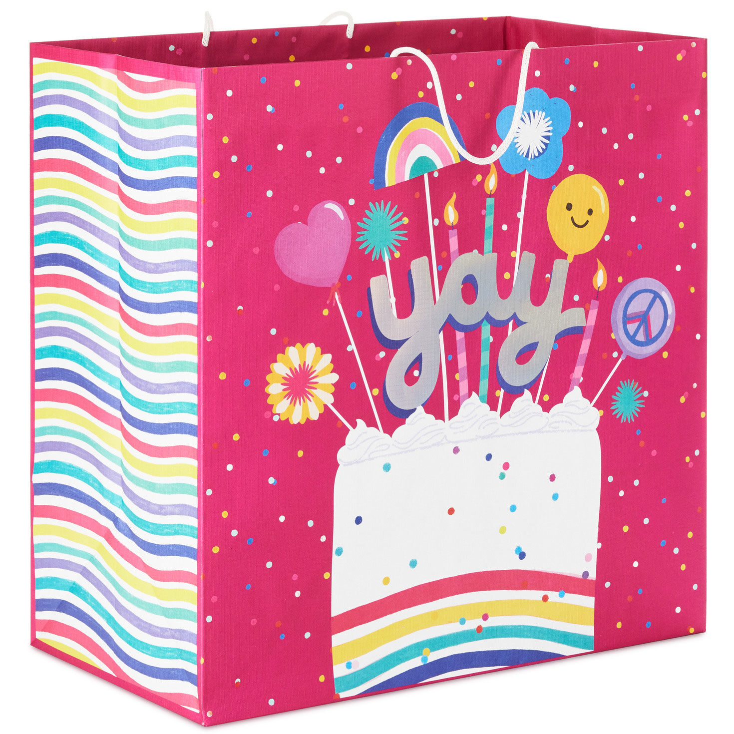 15" Yay Cake Extra-Deep Birthday Gift Bag