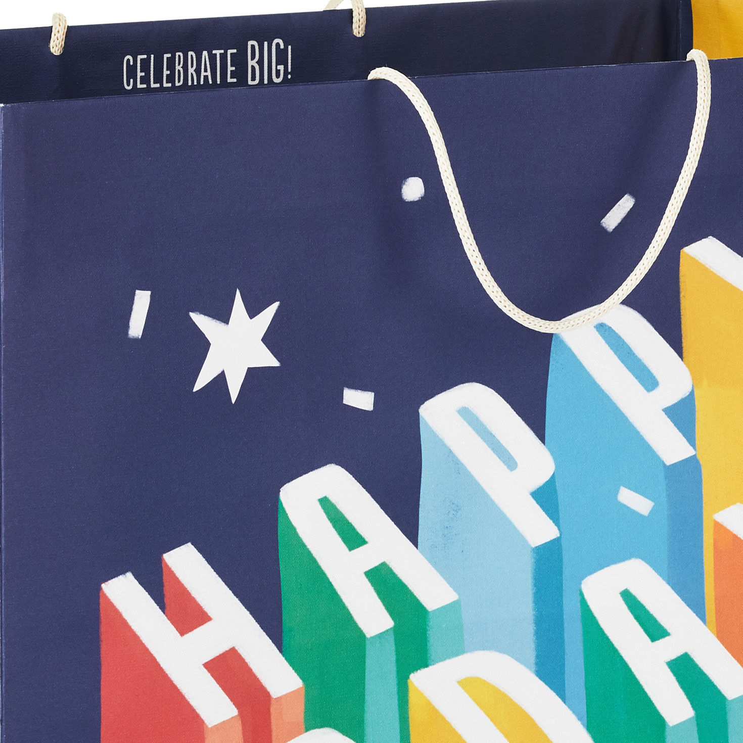 10129-15-uplifted-lettering-extra-deep-birthday-gift-bag-4.jpg 15" Uplifted Lettering Extra-Deep Birthday Gift Bag