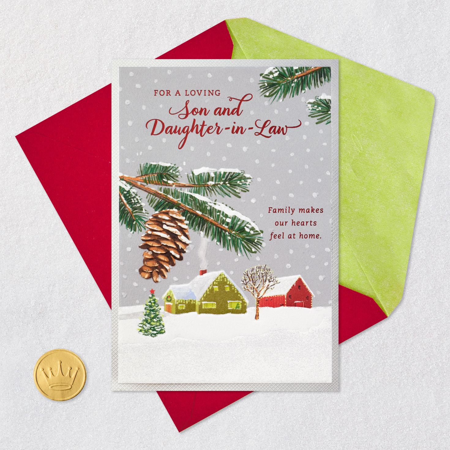 10457-wishing-you-happiness-and-sweet-memories-christmas-card-for-son-and-daughter-in-law-5.jpg Wishing You Happiness and Sweet Memories Christmas Card for Son and Daughter-in-Law
