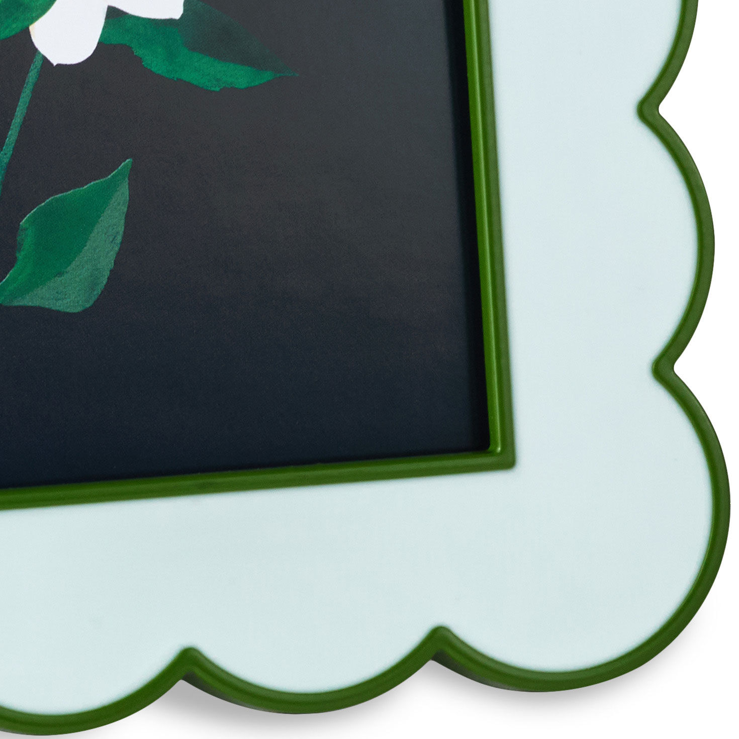 1055-green-and-light-blue-scalloped-square-picture-frame-4x4-4.jpg Green and Light Blue Scalloped Square Picture Frame, 4x4