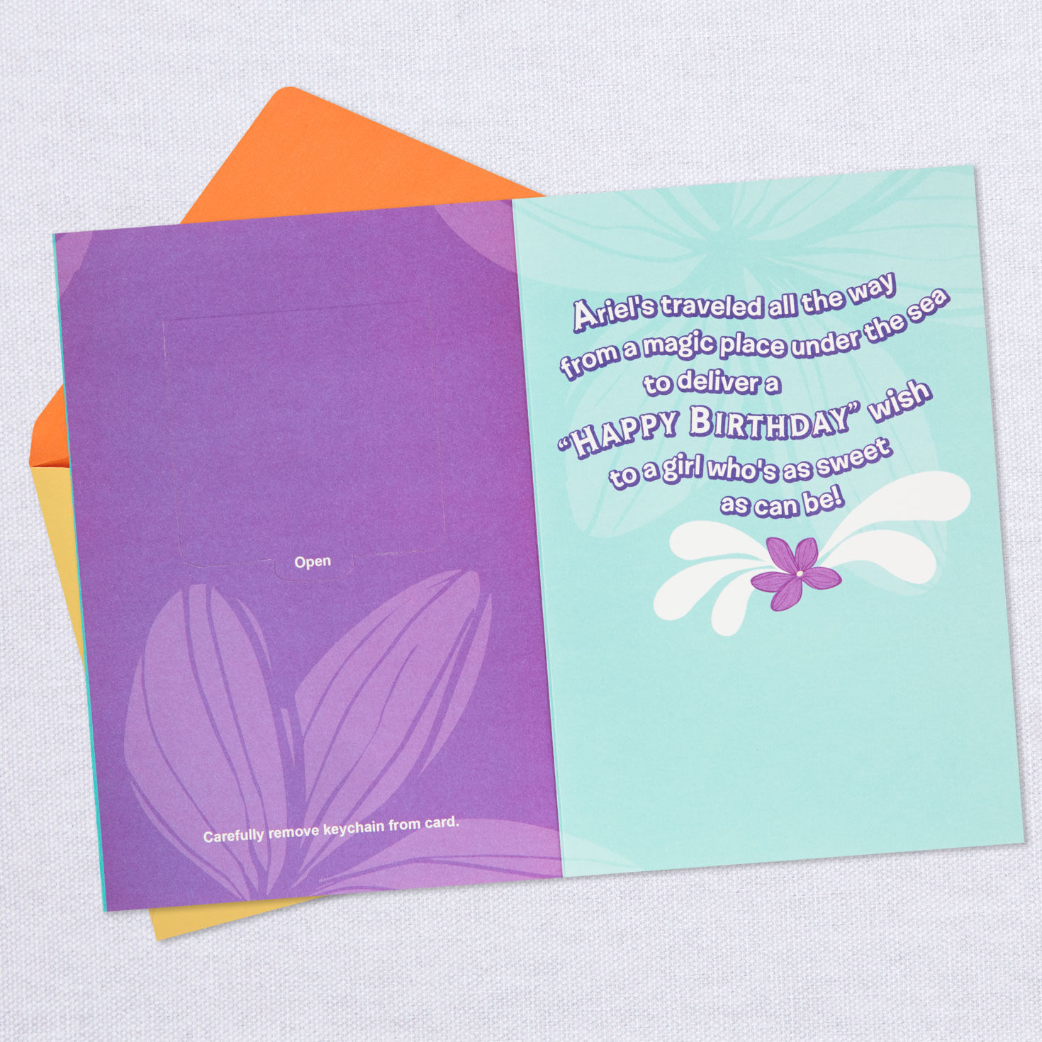 10551-disney-the-little-mermaid-ariel-birthday-card-with-keychain-for-her-3.jpg Disney The Little Mermaid Ariel Birthday Card With Keychain for Her