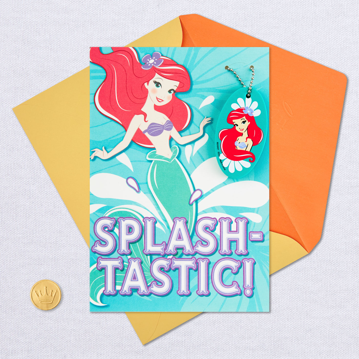 10551-disney-the-little-mermaid-ariel-birthday-card-with-keychain-for-her-6.jpg Disney The Little Mermaid Ariel Birthday Card With Keychain for Her