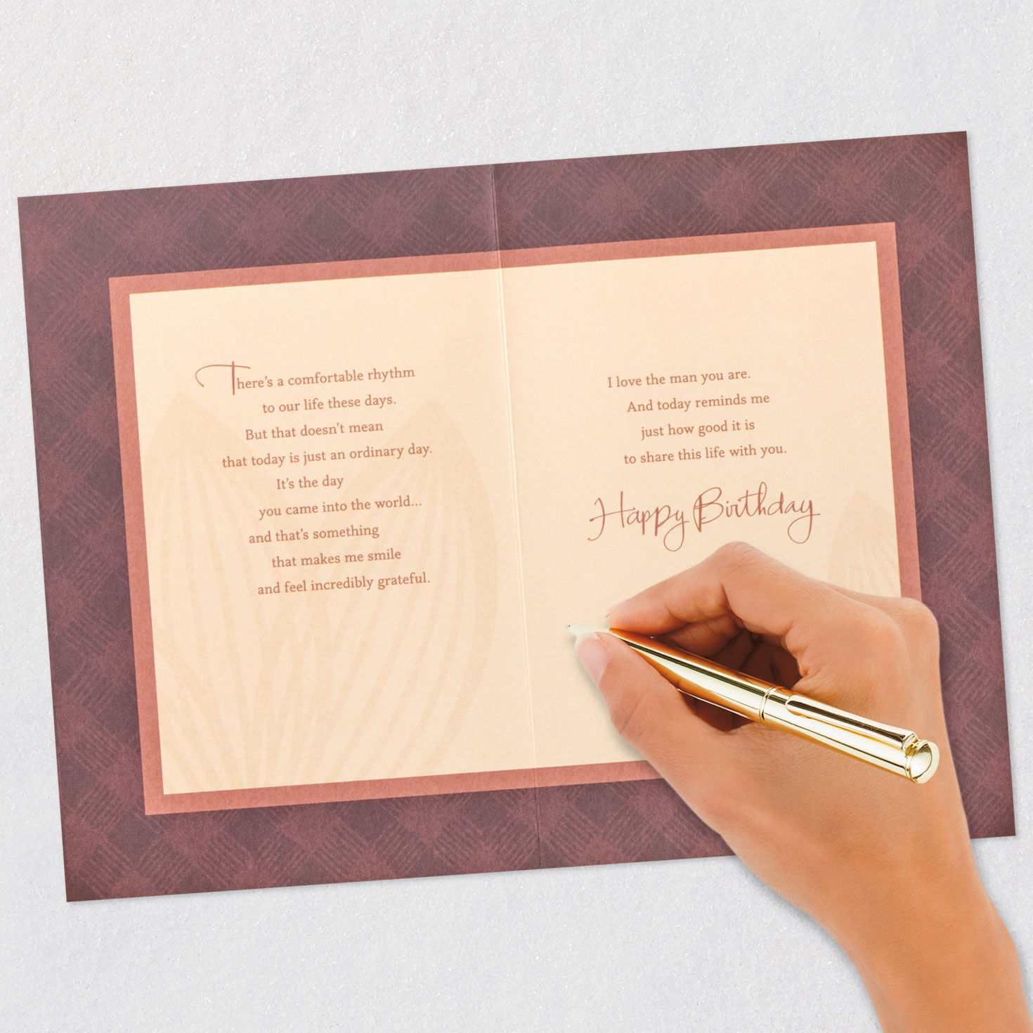 10577-love-the-man-you-are-birthday-card-for-husband-7.jpg Love the Man You Are Birthday Card for Husband
