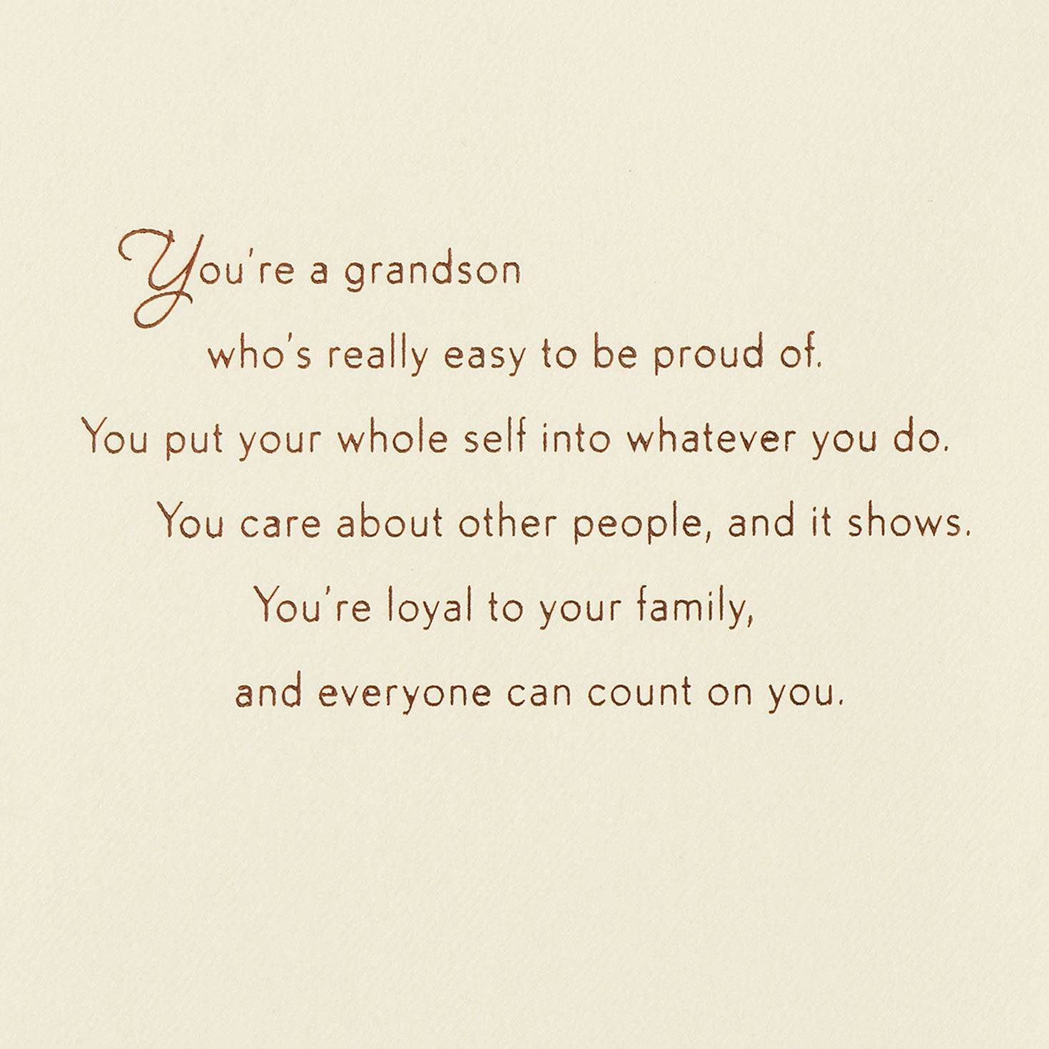 10578-easy-to-be-proud-of-you-birthday-card-for-grandson-2.jpg Easy to Be Proud of You Birthday Card for Grandson