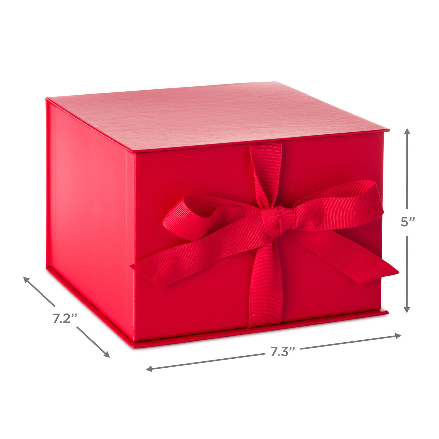 10651-7-2-solid-red-large-square-gift-box-3.jpg 7.2" Solid Red Large Square Gift Box