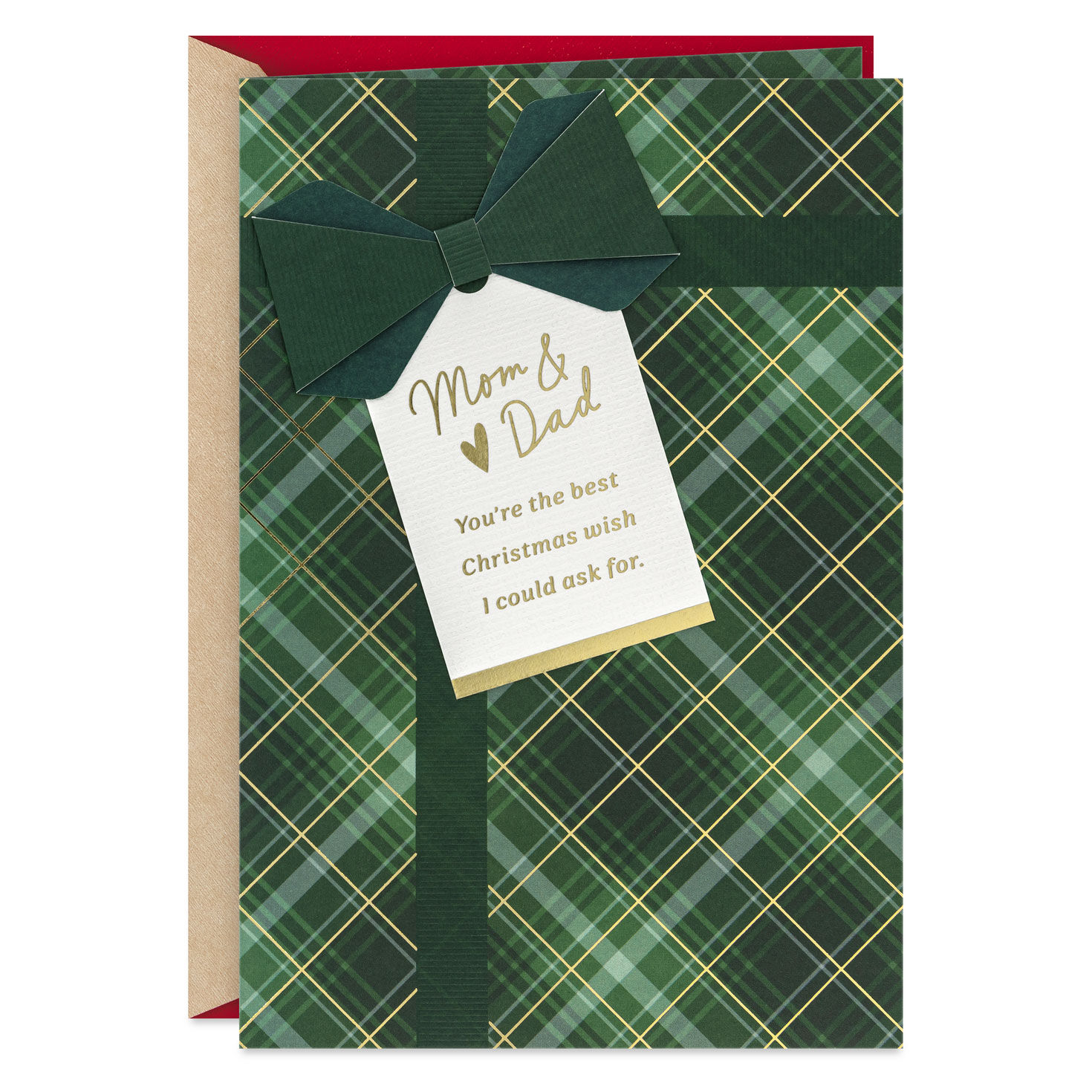 You're the Best Wish Christmas Card for Mom and Dad