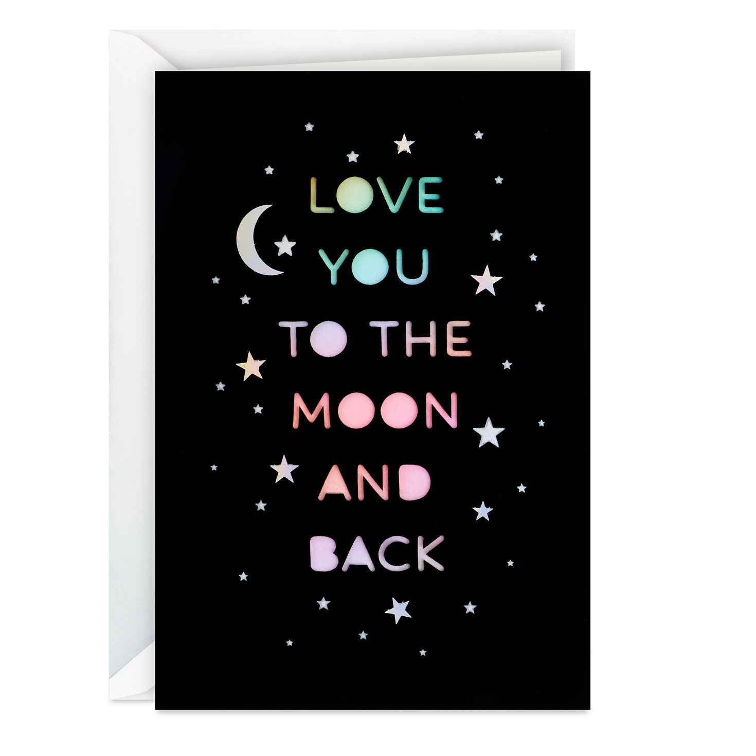 Love You to the Moon and Back Blank Card