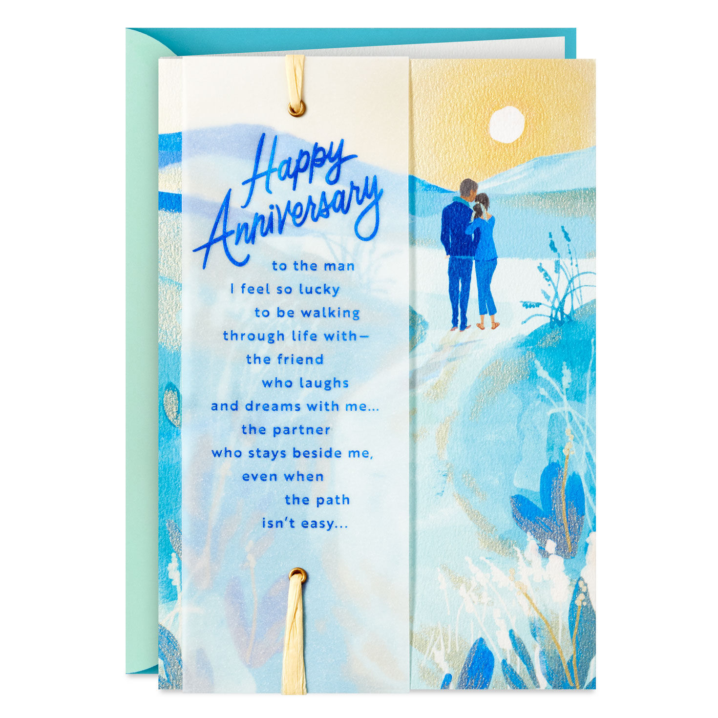 I Feel So Lucky Romantic Anniversary Card for Husband