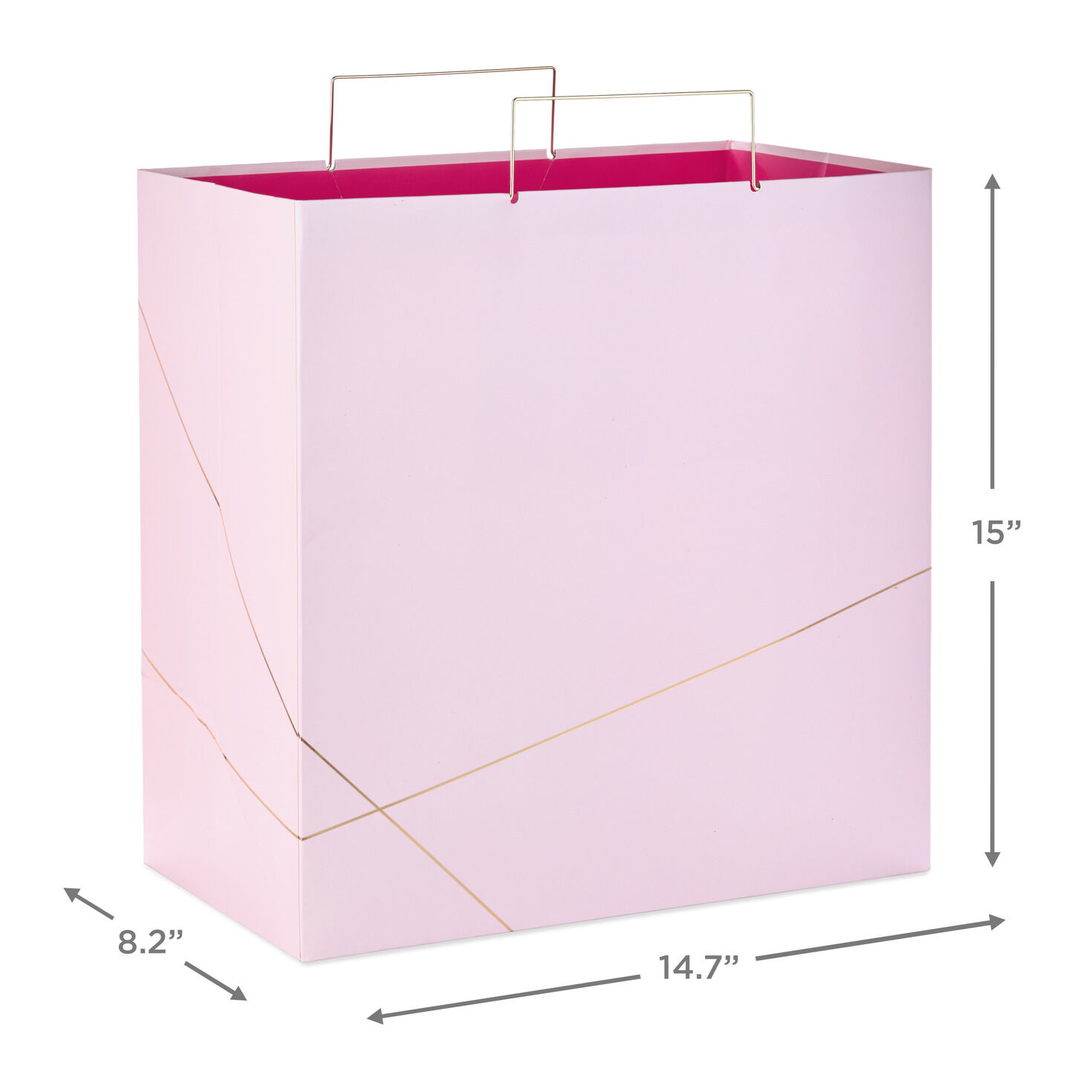 10955-light-pink-with-gold-extra-deep-square-gift-bag-15--3.jpg Light Pink With Gold Extra-Deep Square Gift Bag, 15"