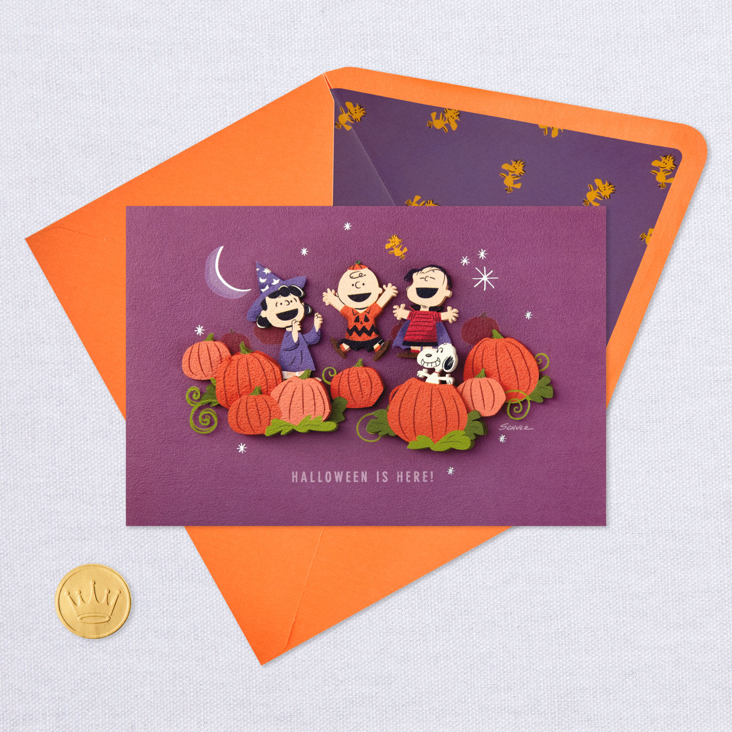 10986-peanuts-gang-in-the-pumpkin-patch-halloween-card-5.jpg Peanuts® Gang in the Pumpkin Patch Halloween Card