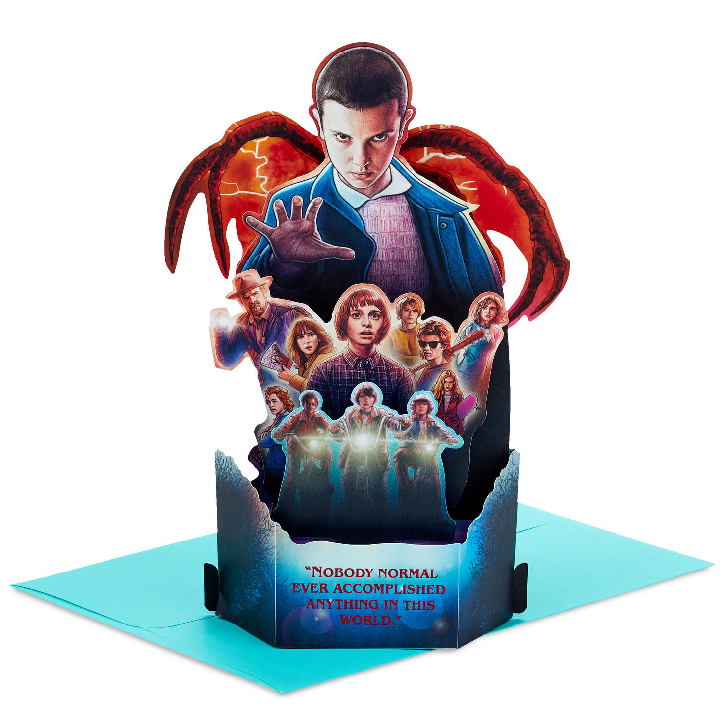 Netflix Stranger Things Nobody Normal 3D Pop-Up Card