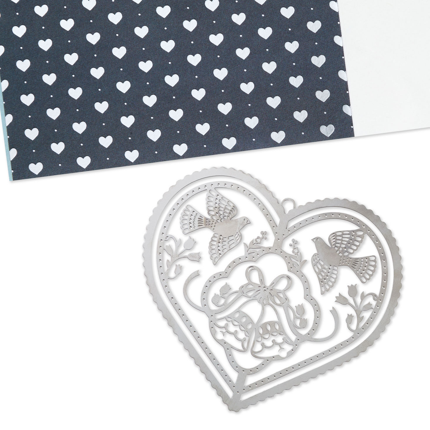 11290-a-love-that-only-gets-stronger-with-time-wedding-card-with-metal-ornament-5.jpg A Love That Only Gets Stronger With Time Wedding Card With Metal Ornament