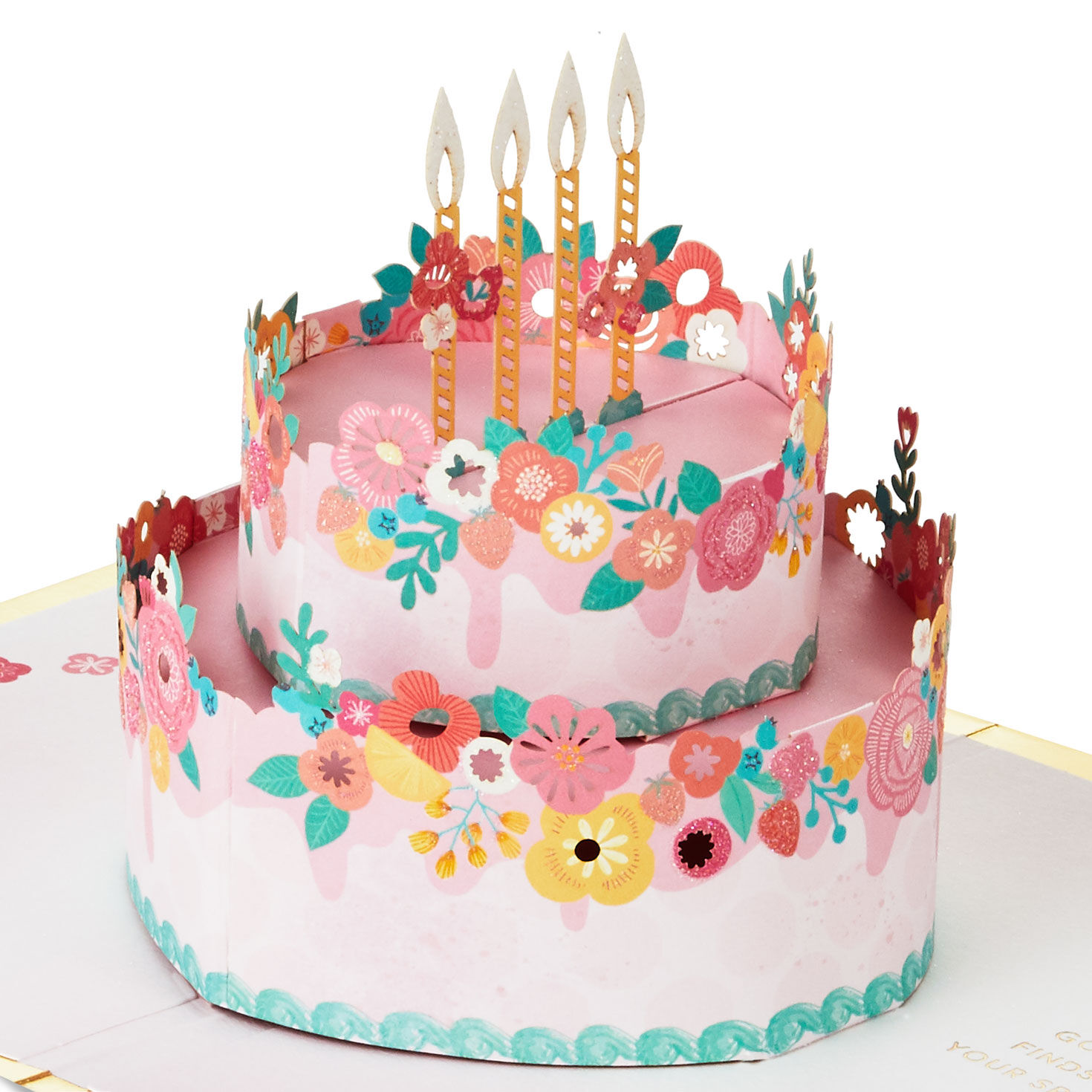 Every Good Thing Floral Cake 3D Pop-Up Birthday Card
