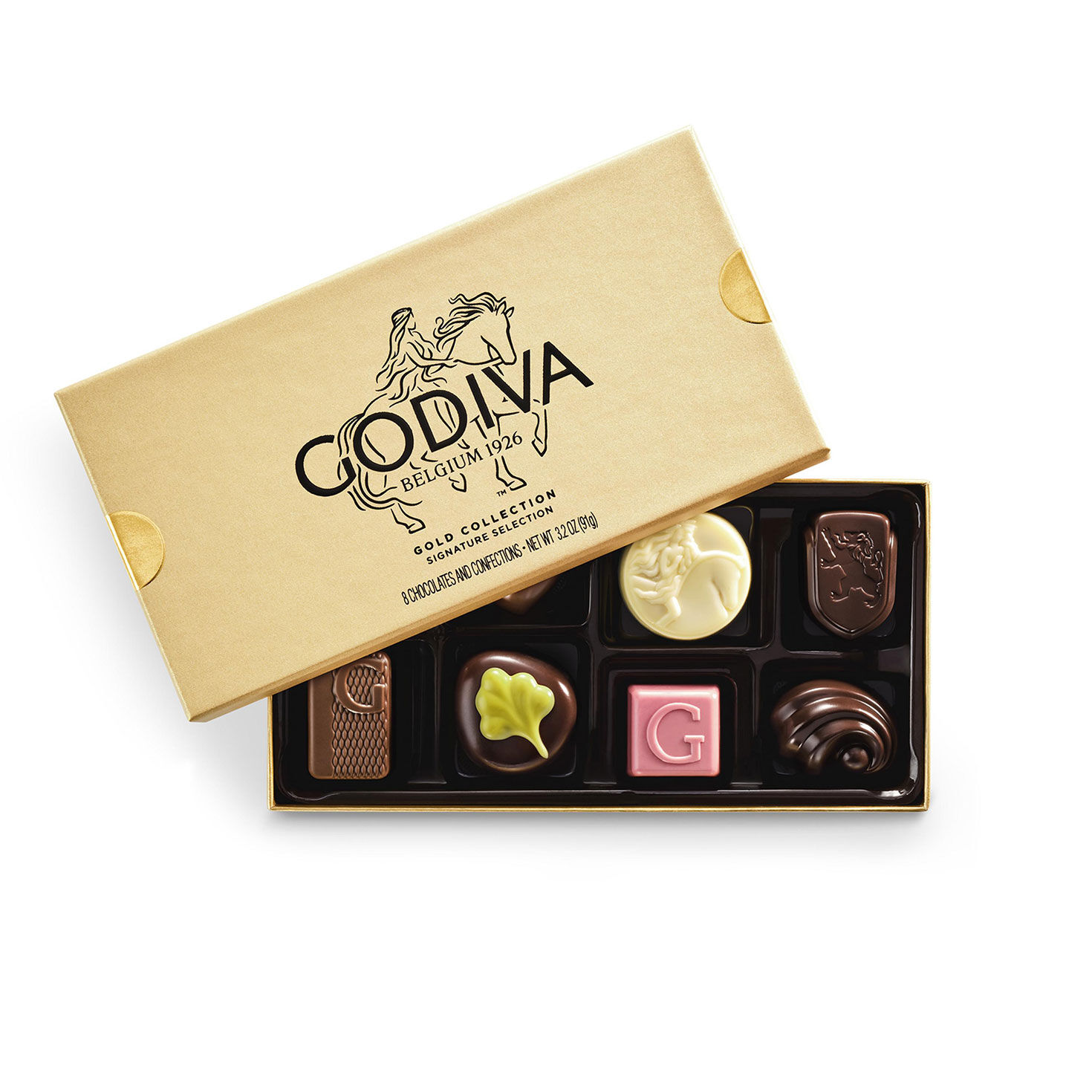 Godiva Assorted Signature Chocolates in Gift Box, 8 Pieces
