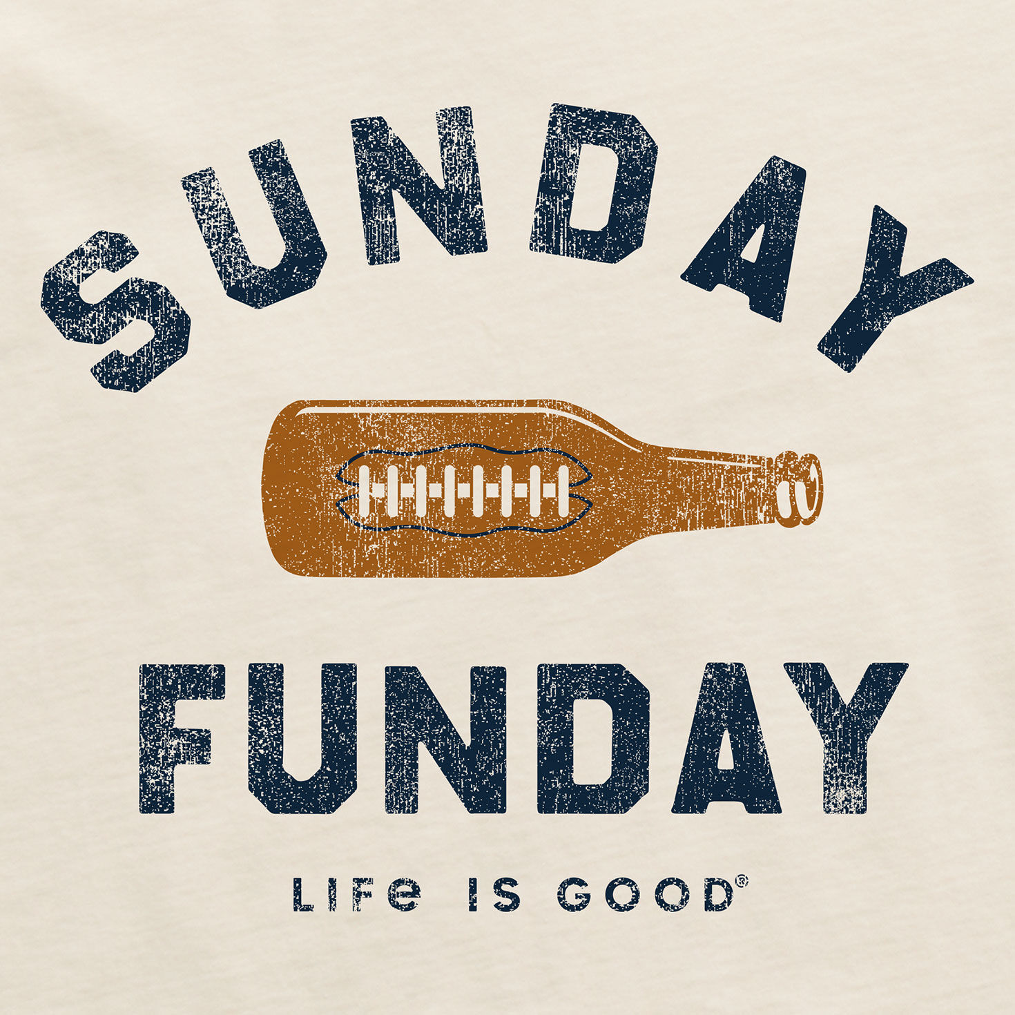 Life Is Good Sunday Funday Men's T-Shirt