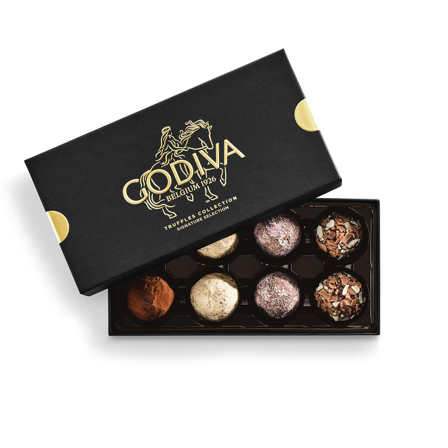 Godiva Assorted Signature Truffles in Gift Box, 8 Pieces