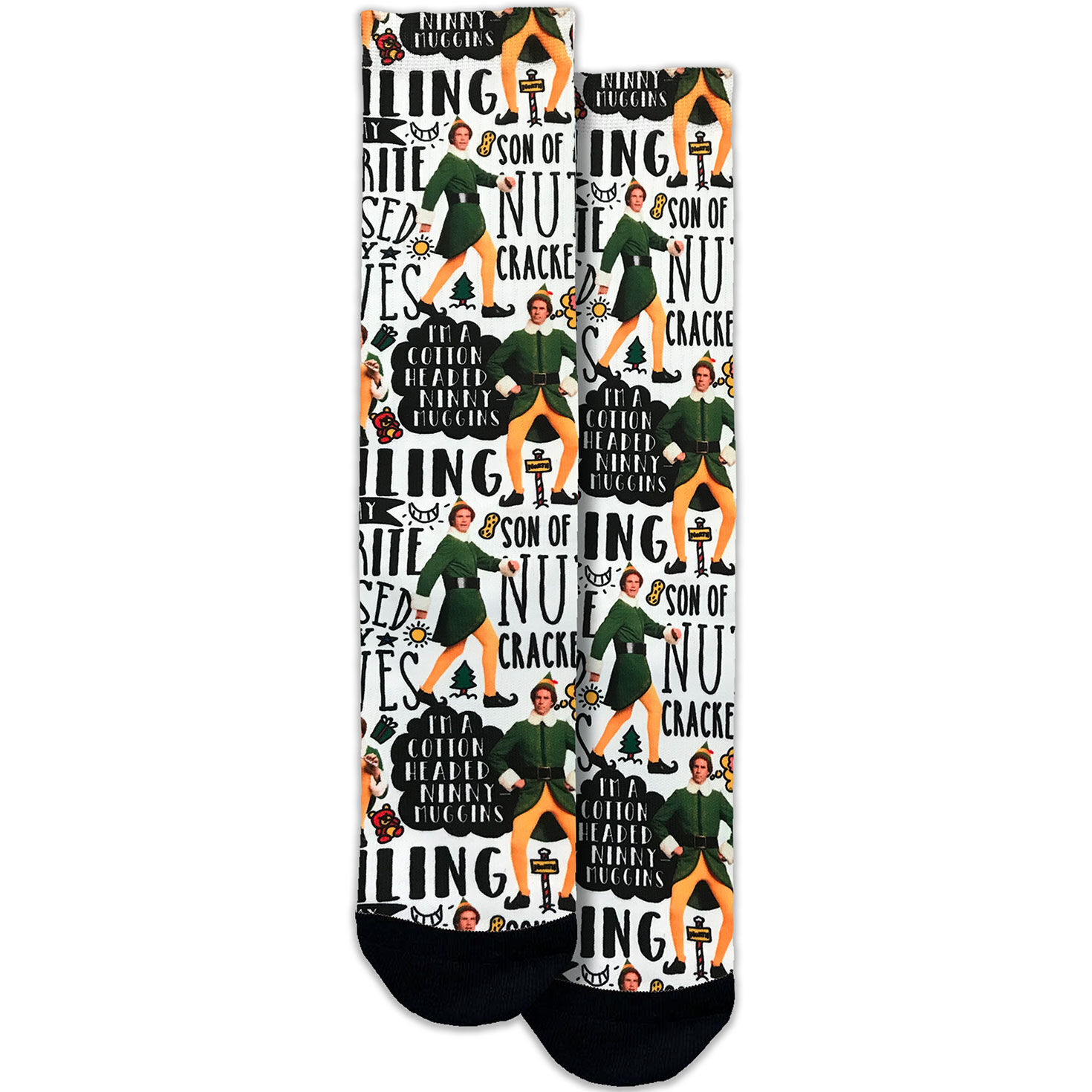 Spoontiques Elf Son of a Nutcracker Novelty Crew Socks