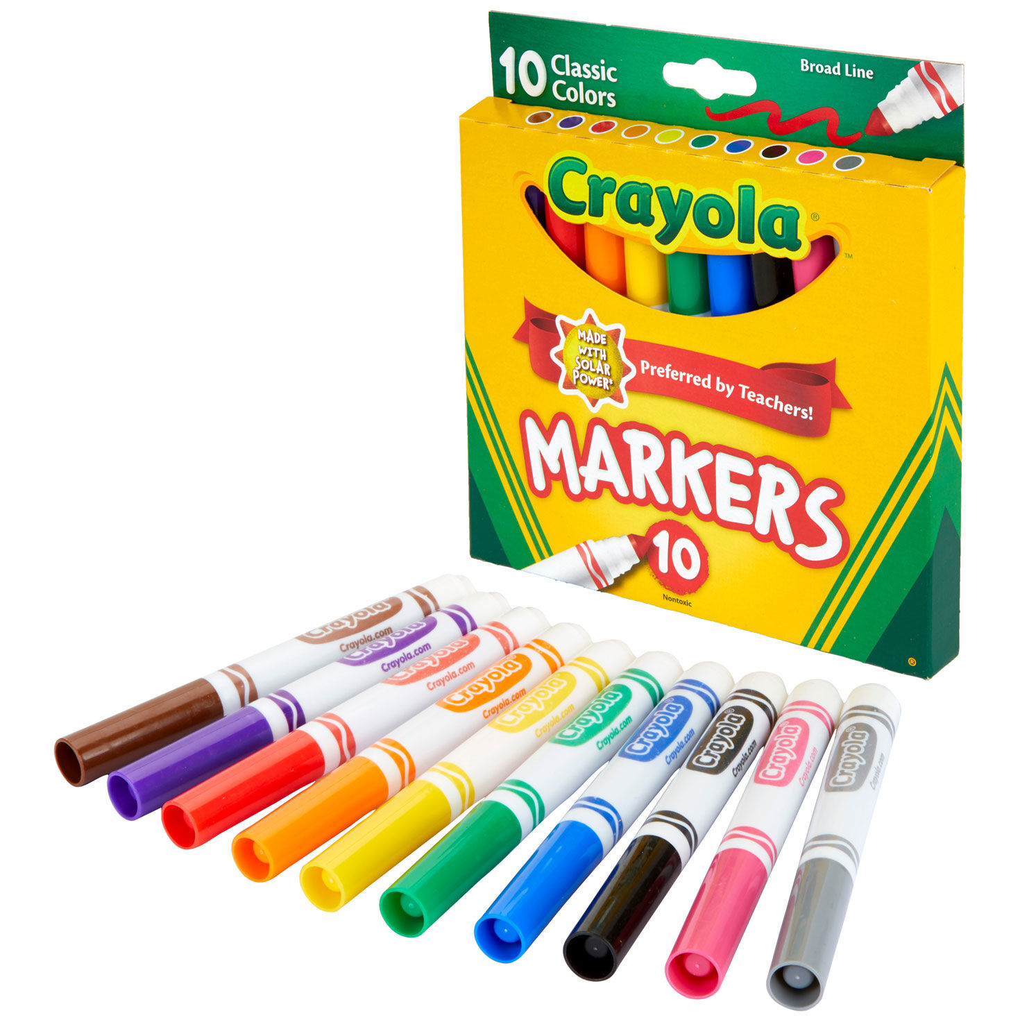 Crayola® Classic Colors Broad Line Markers, 10-Count