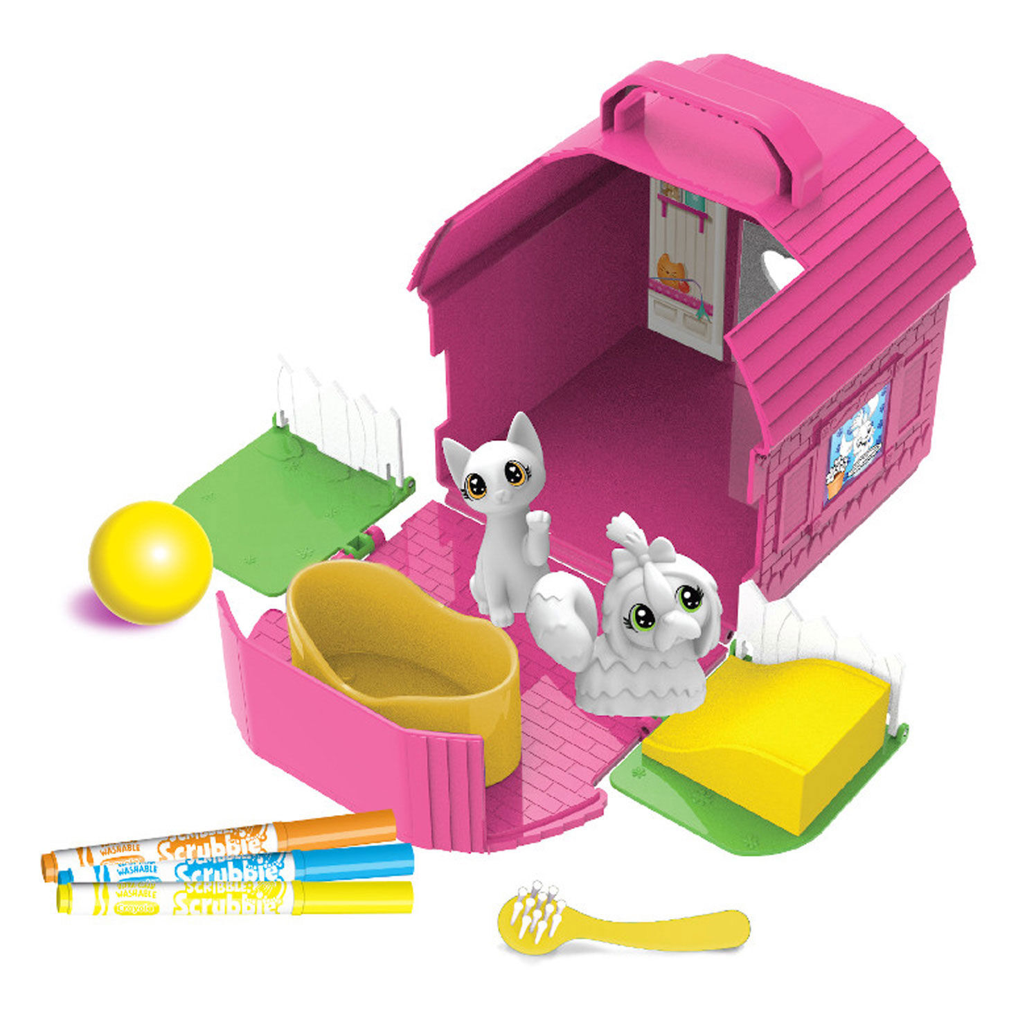 Crayola Scribble Scrubbie Pets Backyard Bungalow Coloring Set