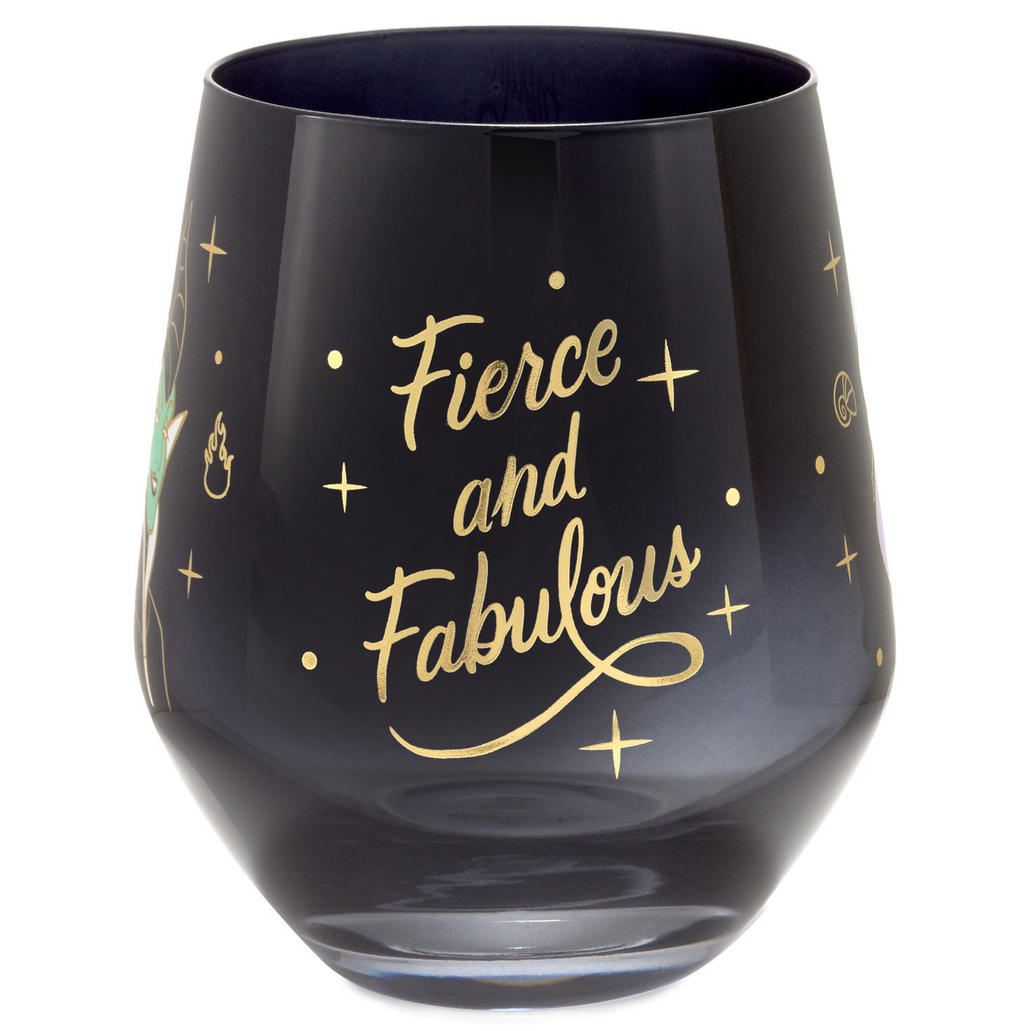 Disney Villains Fierce and Fabulous Stemless Wine Glass, 16 oz.