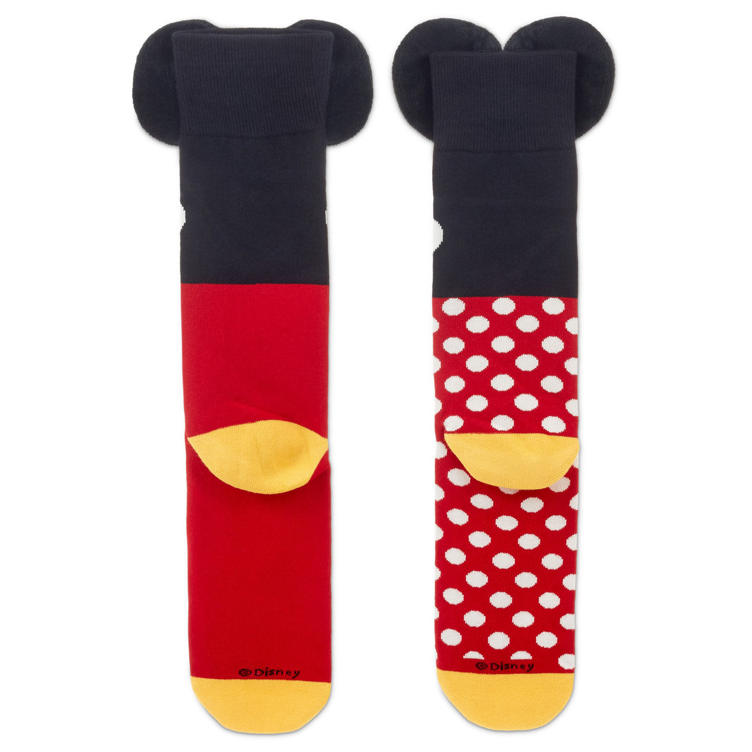 Disney Mickey Mouse and Minnie Mouse Novelty Crew Socks