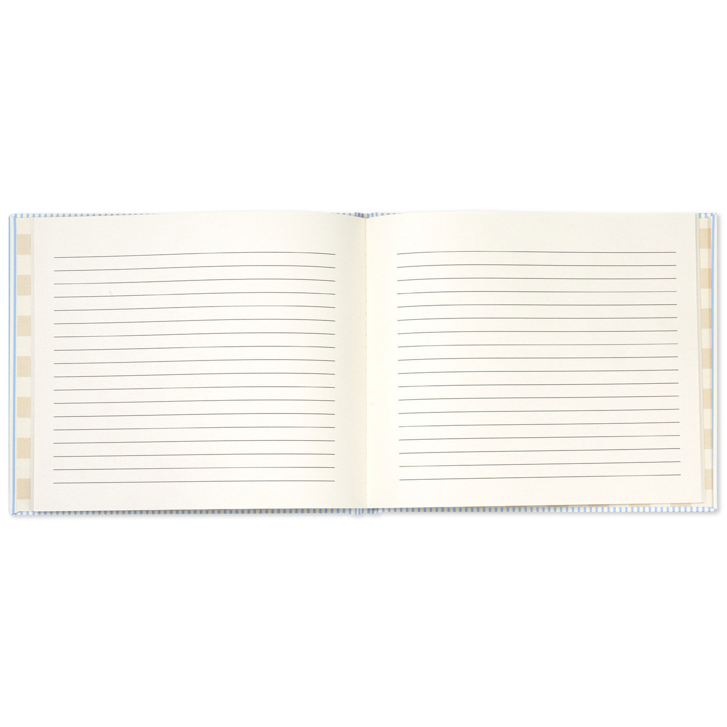 1454-so-happy-you-re-here-blue-and-white-striped-guest-book-4.jpg So Happy You're Here Blue and White Striped Guest Book