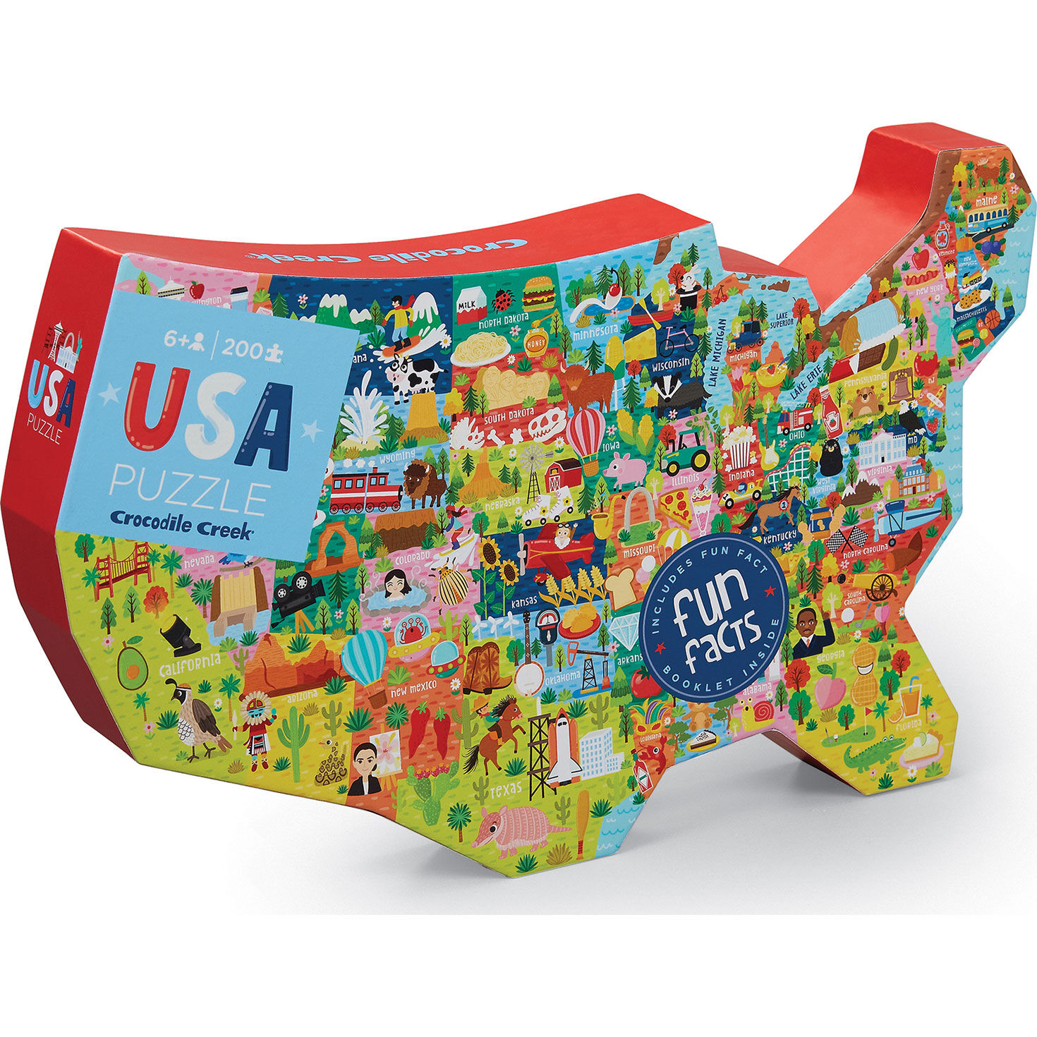 Crocodile Creek USA 200-Piece Jigsaw Puzzle