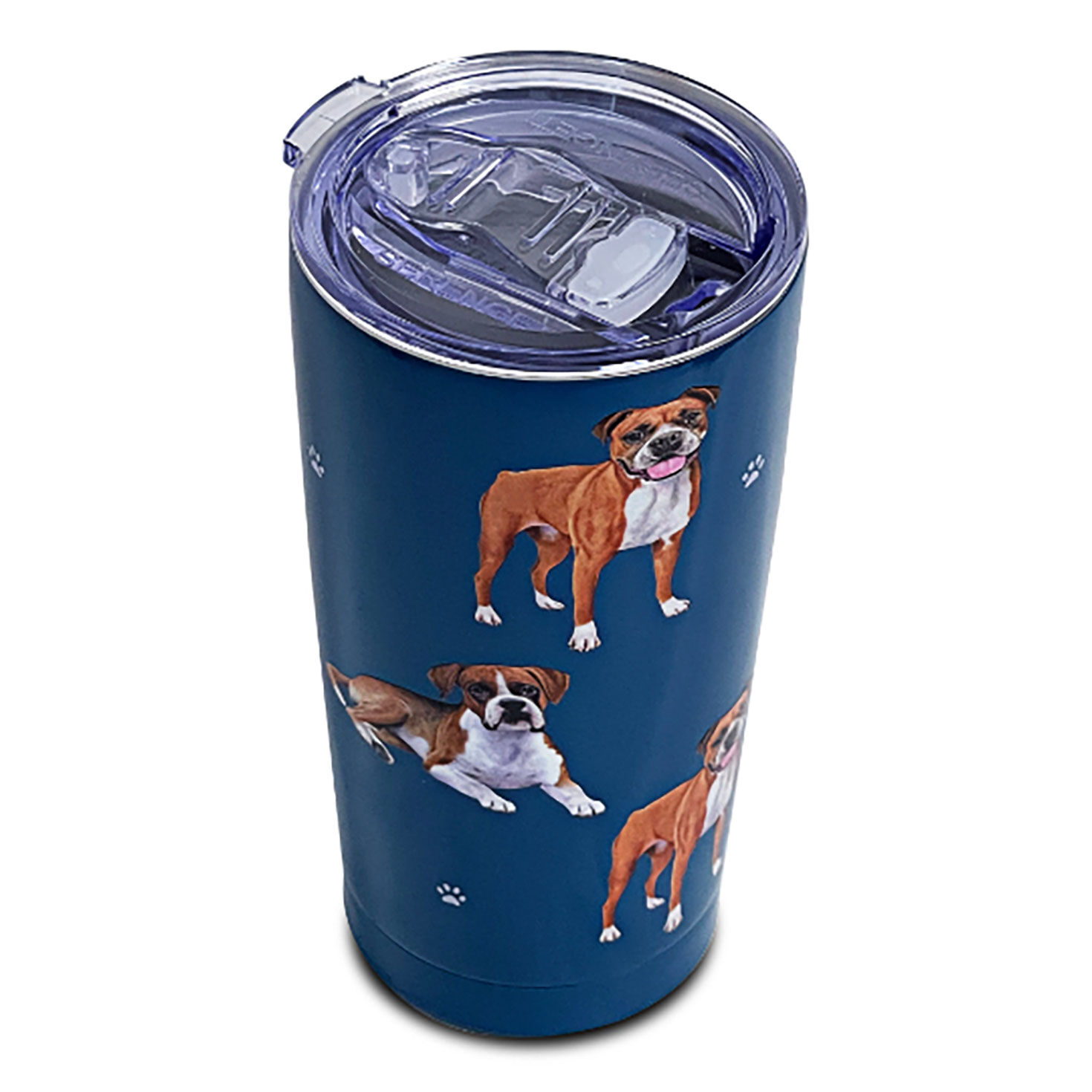 E&S Pets Boxer Stainless Steel Tumbler, 20 oz.