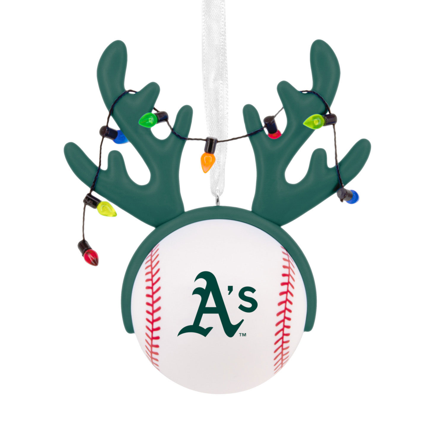 2469-mlb-oakland-athletics-reindeer-baseball-hallmark-ornament-1.jpg MLB Oakland Athletics™ Reindeer Baseball Hallmark Ornament