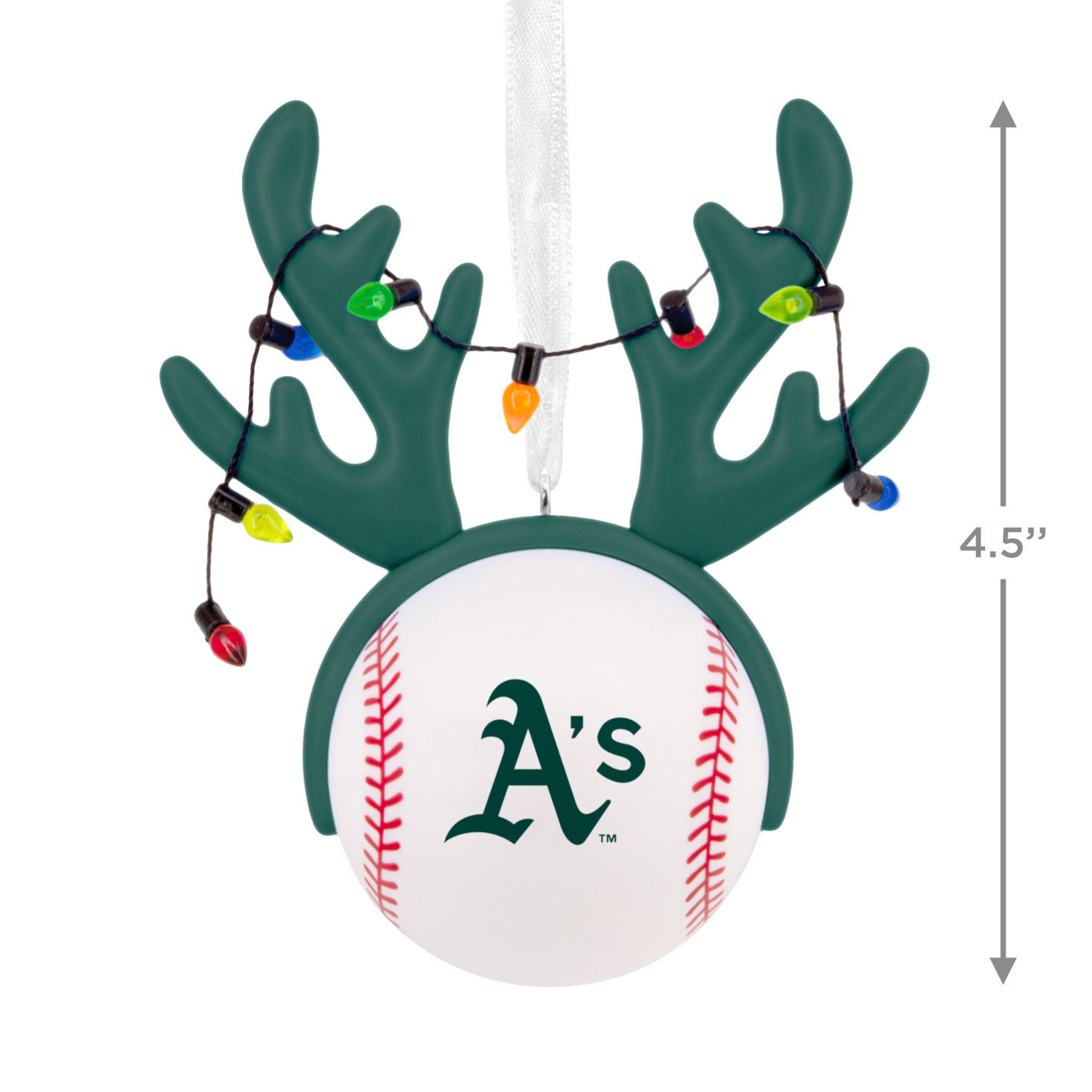 2469-mlb-oakland-athletics-reindeer-baseball-hallmark-ornament-3.jpg MLB Oakland Athletics™ Reindeer Baseball Hallmark Ornament