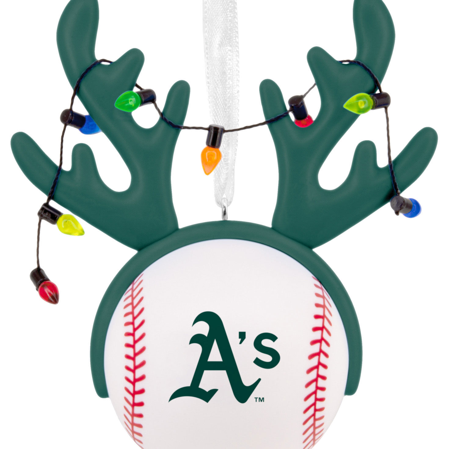 2469-mlb-oakland-athletics-reindeer-baseball-hallmark-ornament-5.jpg MLB Oakland Athletics™ Reindeer Baseball Hallmark Ornament