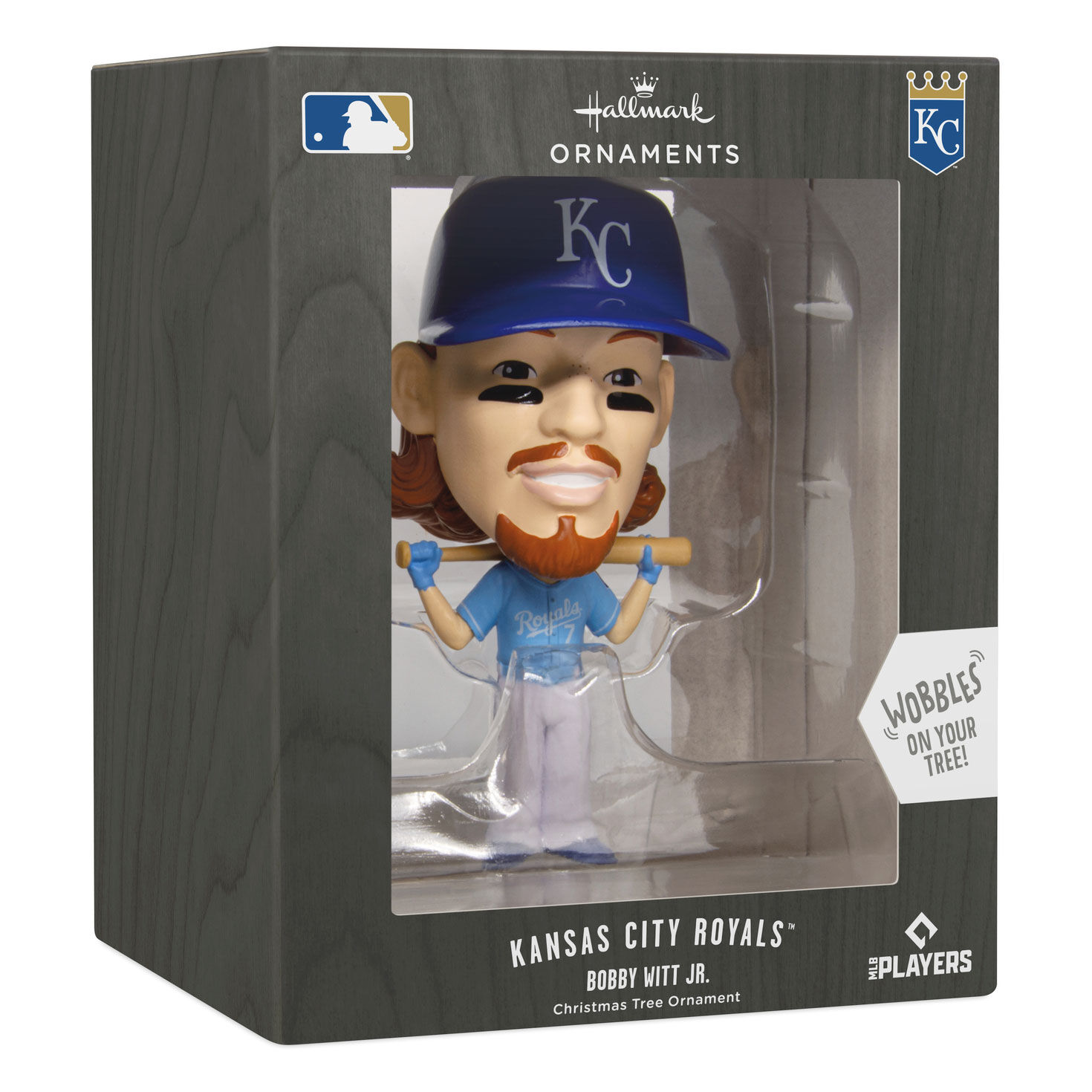 2477-mlb-kansas-city-royals-bobby-witt-jr-bobblehead-hallmark-ornament-7.jpg MLB Kansas City Royals™ Bobby Witt Jr. Bobblehead Hallmark Ornament