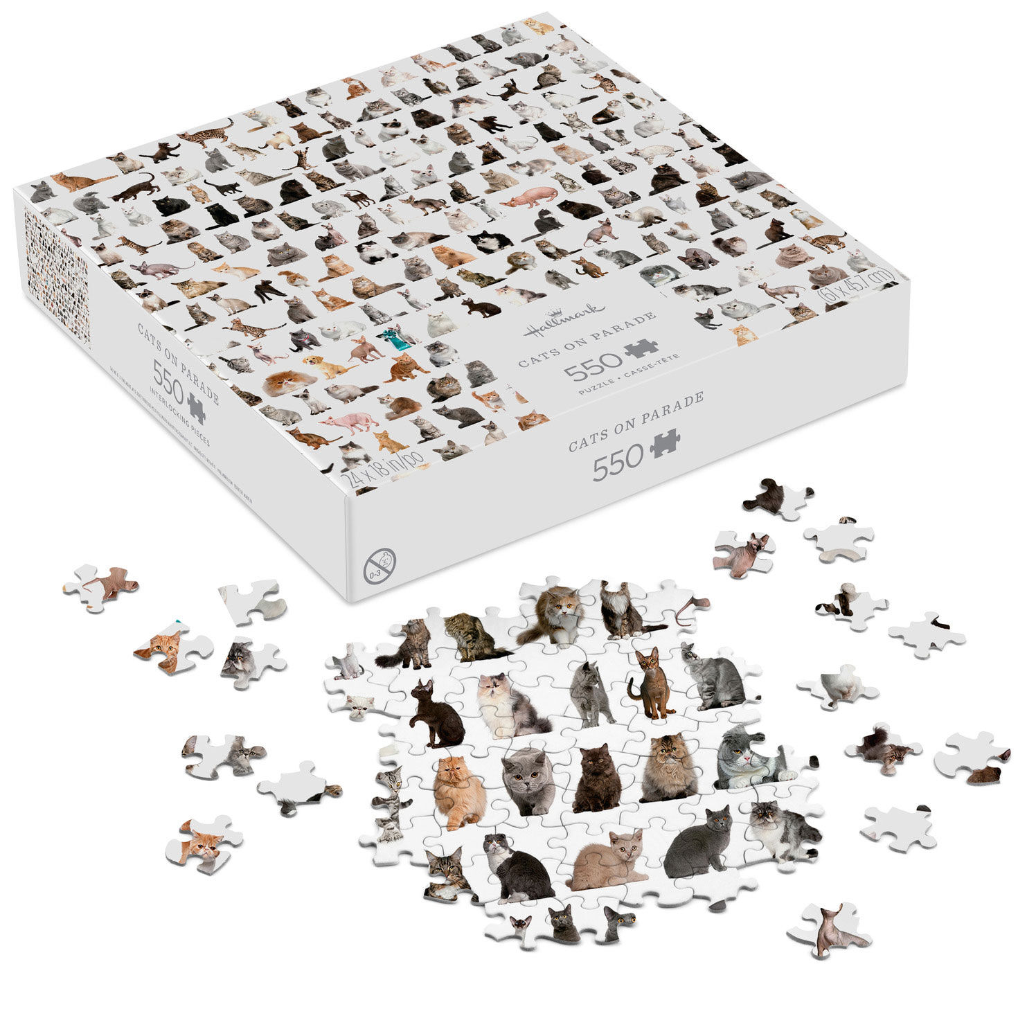 2603-cats-on-parade-550-piece-jigsaw-puzzle-2.jpg Cats on Parade 550-Piece Jigsaw Puzzle