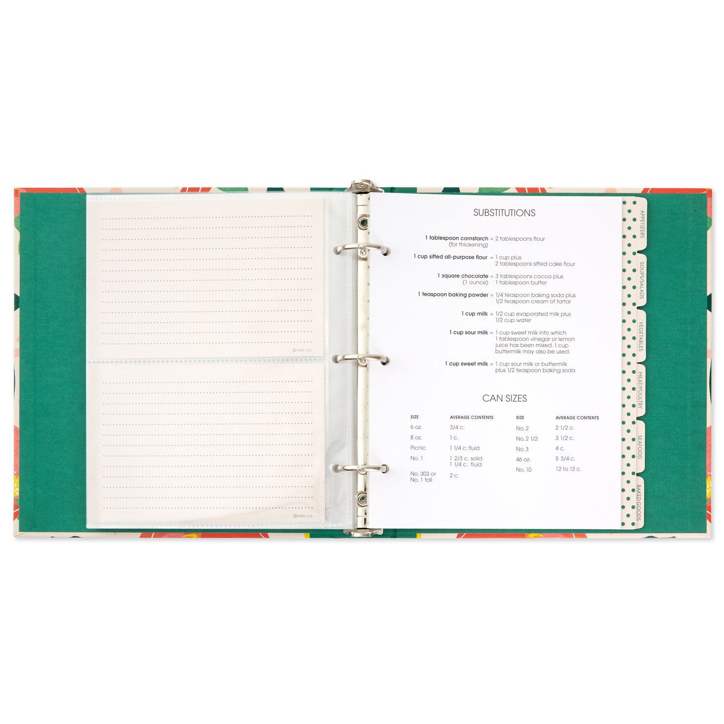 2888-bright-citrus-customizable-recipe-organizer-book-3.jpg Bright Citrus Customizable Recipe Organizer Book