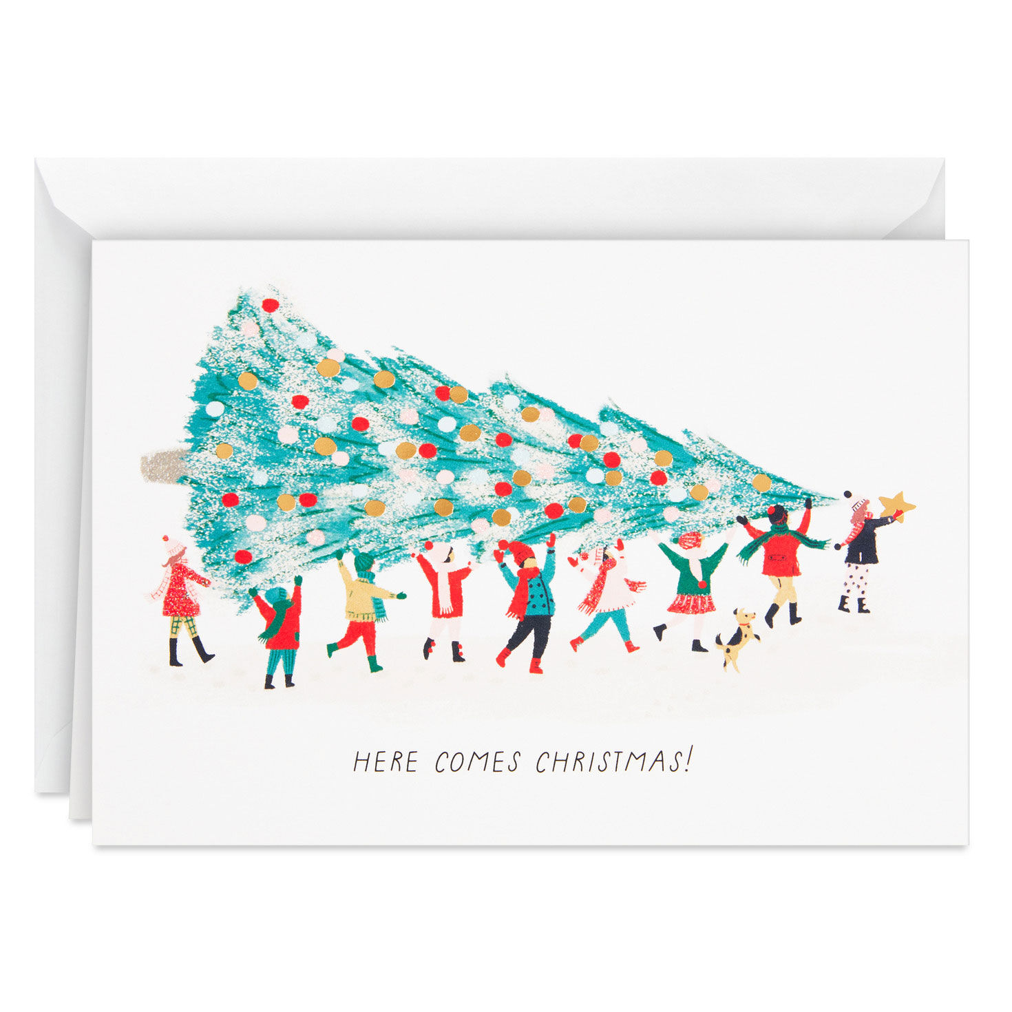 UNICEF Here Comes Christmas Boxed Christmas Cards, Pack of 12