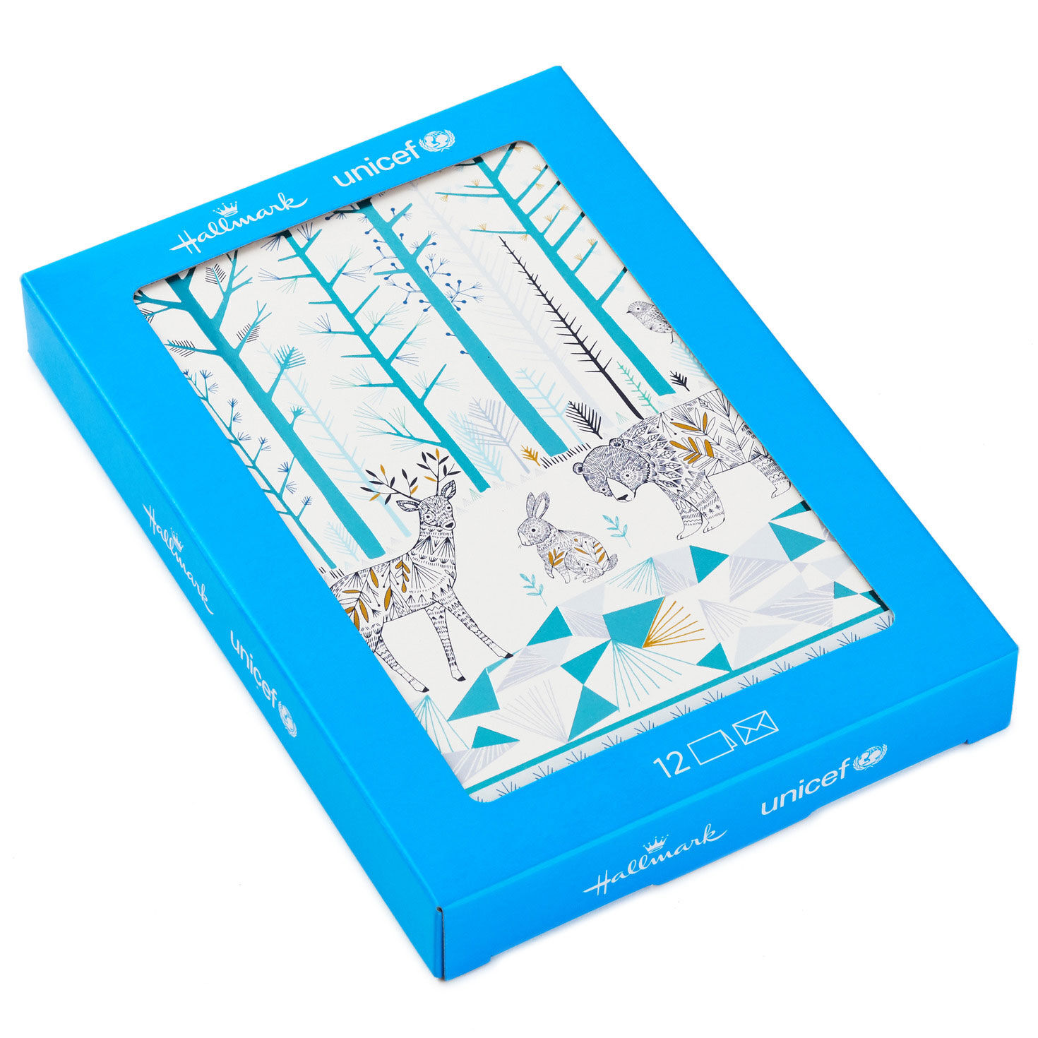 UNICEF Woodland Animals Boxed Christmas Cards, Pack of 12