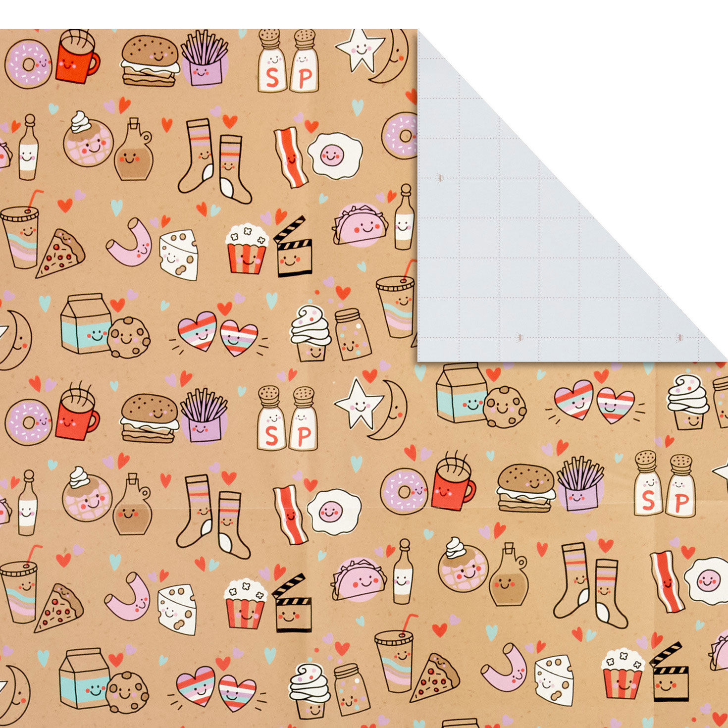 Better Together Flat Wrapping Paper With Gift Tags, 3 sheets