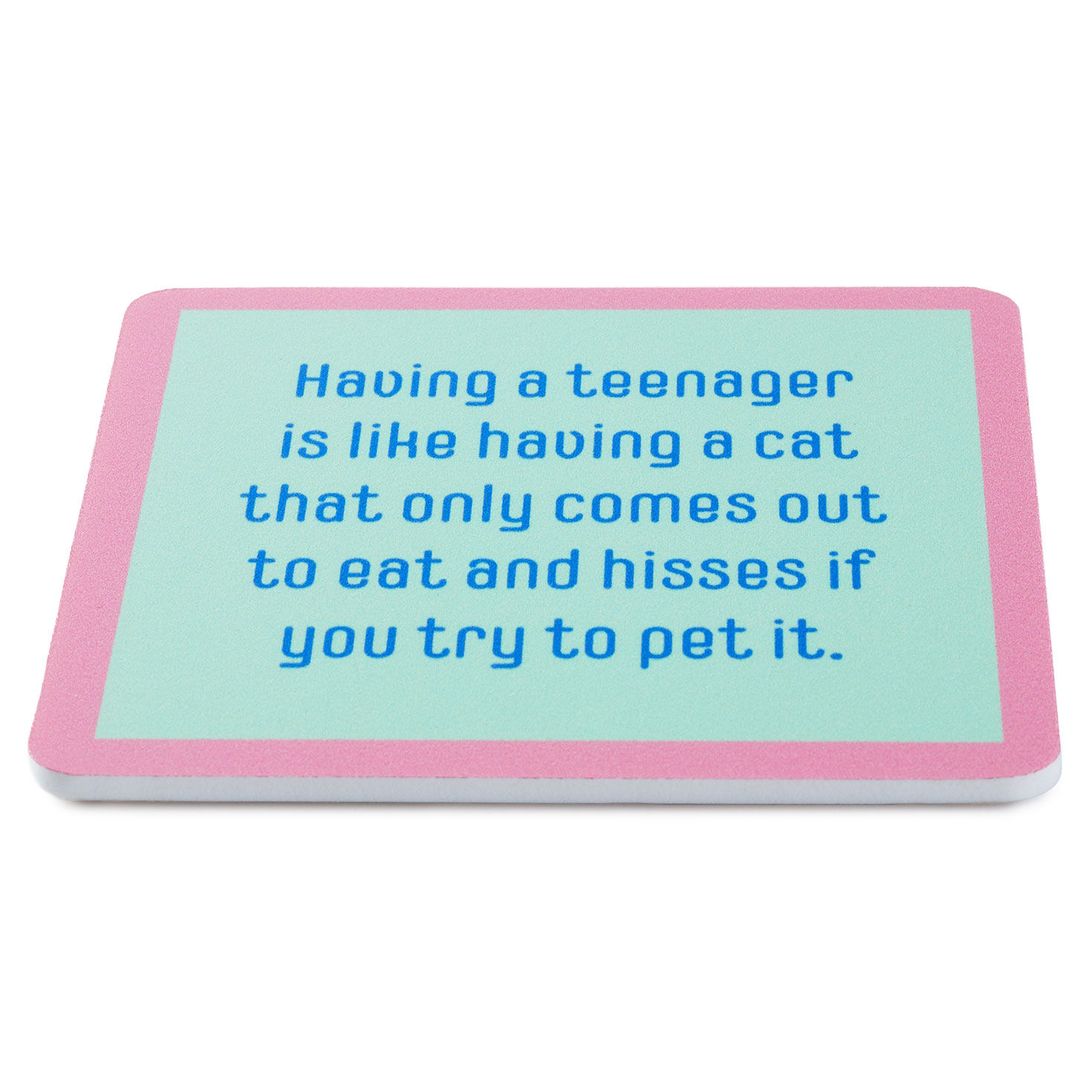 Drinks on Me Eat and Hiss Funny Coaster