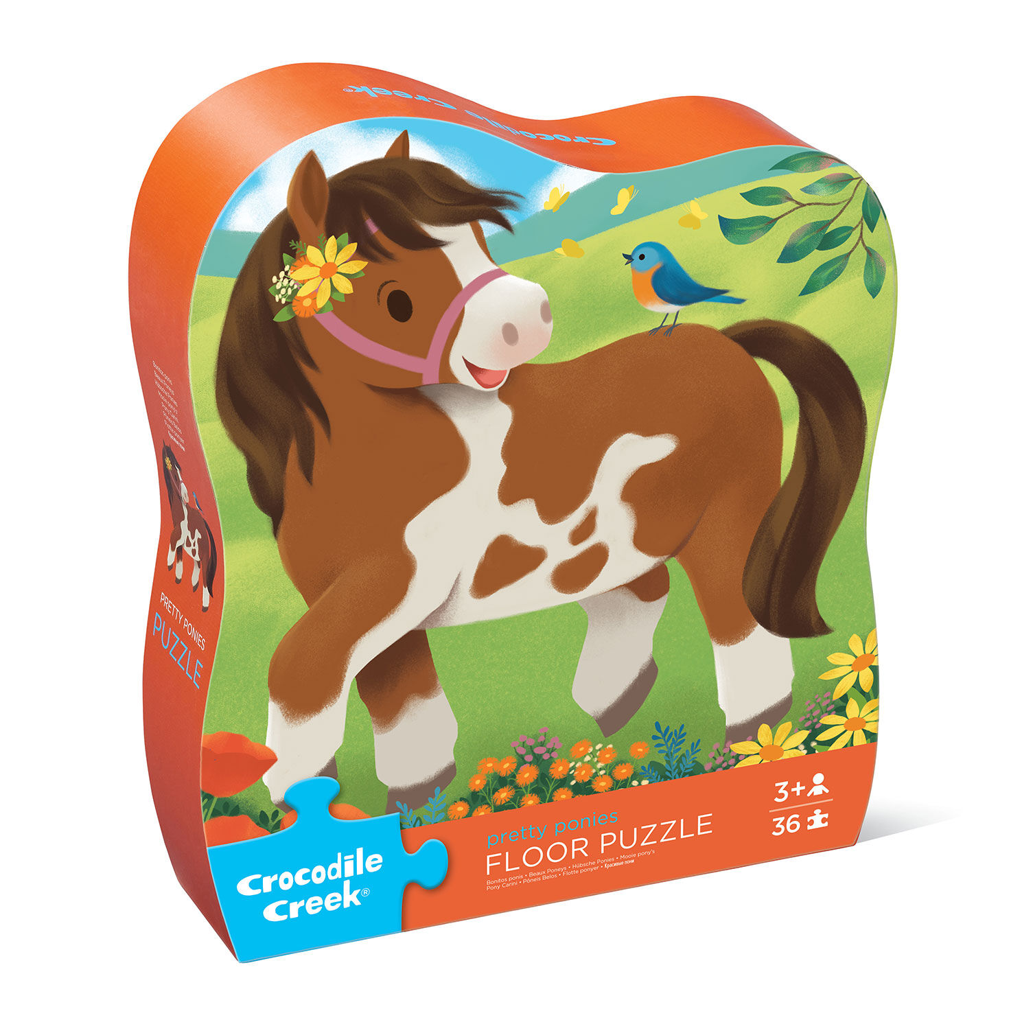 Crocodile Creek Pretty Ponies 36-Piece Floor Puzzle