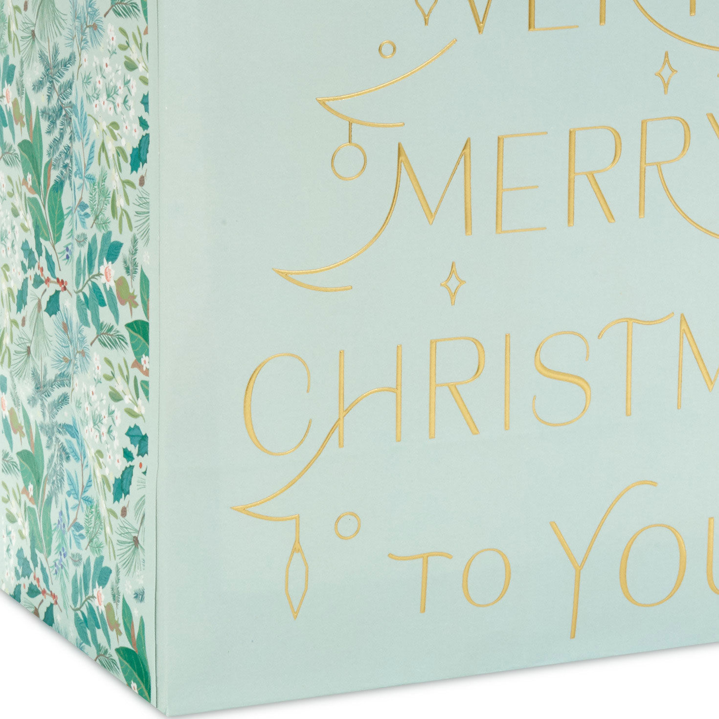 3139-9-6-a-very-merry-christmas-mint-green-medium-gift-bag-5.jpg 9.6" A Very Merry Christmas Mint Green Medium Gift Bag