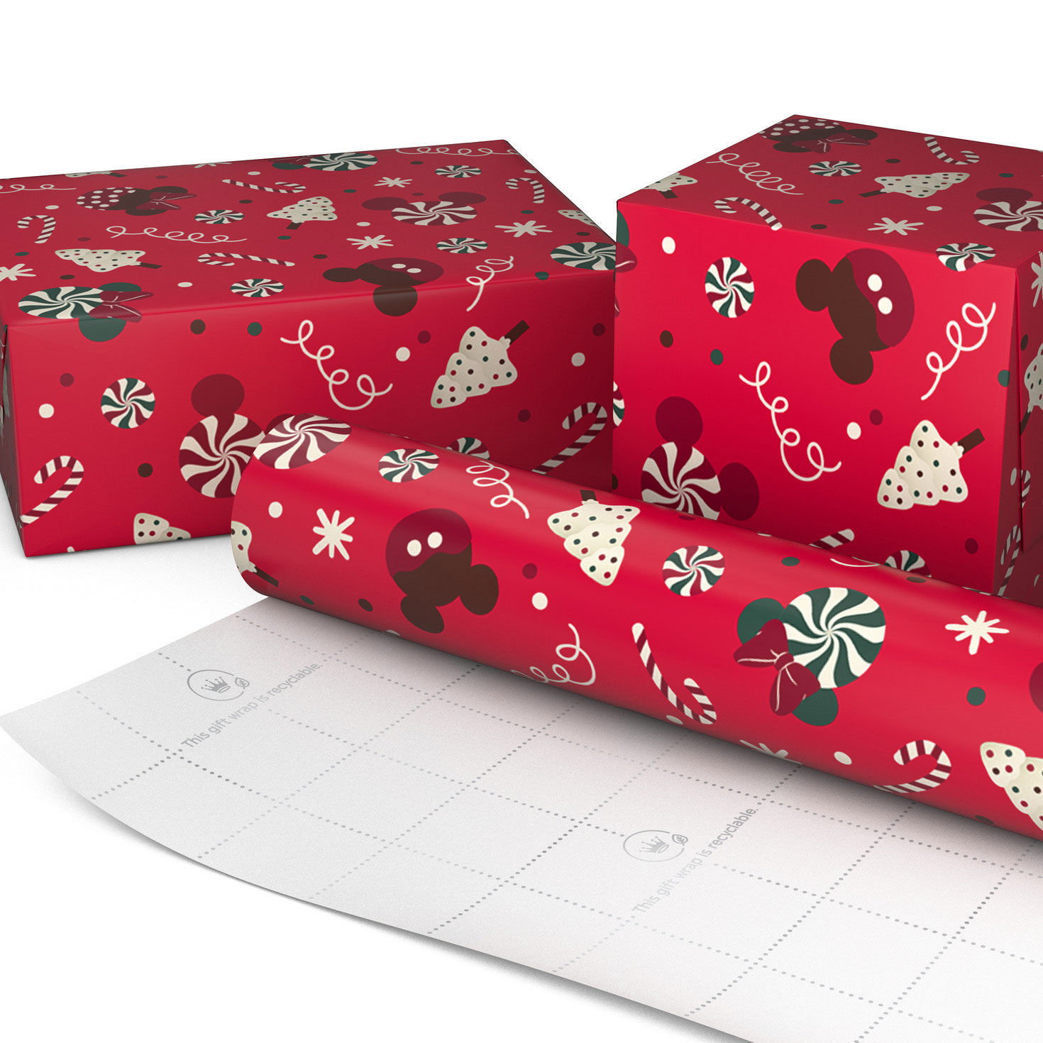 3273-disney-mickey-and-minnie-treats-on-red-jumbo-christmas-wrapping-paper-roll-70-sq-ft--2.jpg Disney Mickey and Minnie Treats on Red Jumbo Christmas Wrapping Paper Roll, 70 sq. ft.