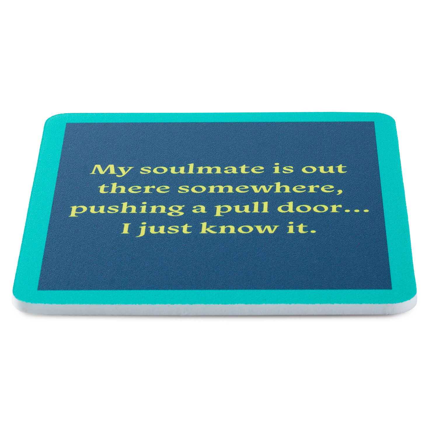 Drinks on Me Soulmate Funny Coaster