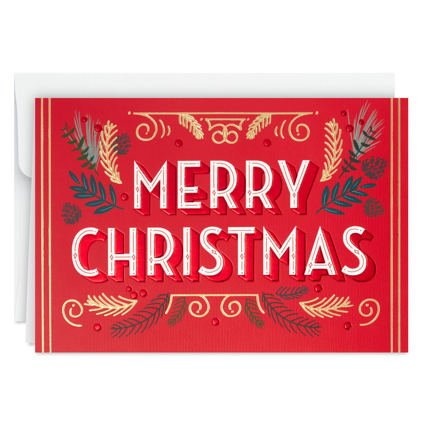 3345-retro-lettering-boxed-christmas-cards-pack-of-12-2.jpg Retro Lettering Boxed Christmas Cards, Pack of 12