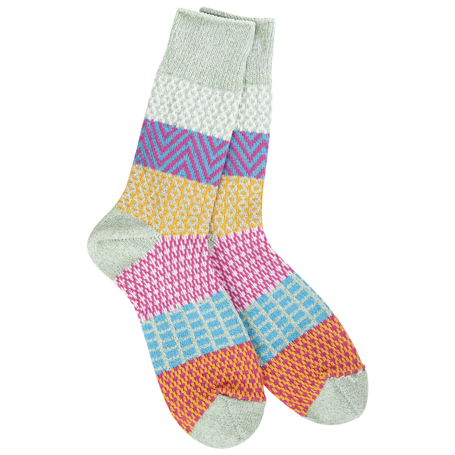 Crescent Sock Company Sage Multicolor Crew Socks