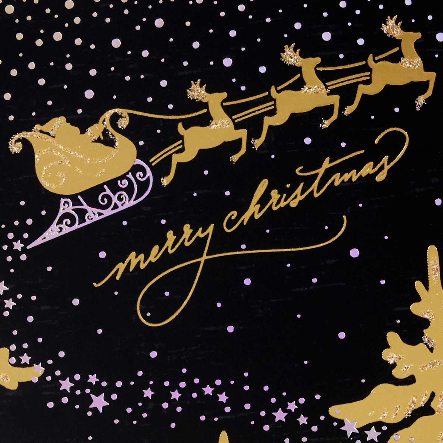 3361-gold-sleigh-in-dark-sky-boxed-christmas-cards-pack-of-16-5.jpg Gold Sleigh in Dark Sky Boxed Christmas Cards, Pack of 16