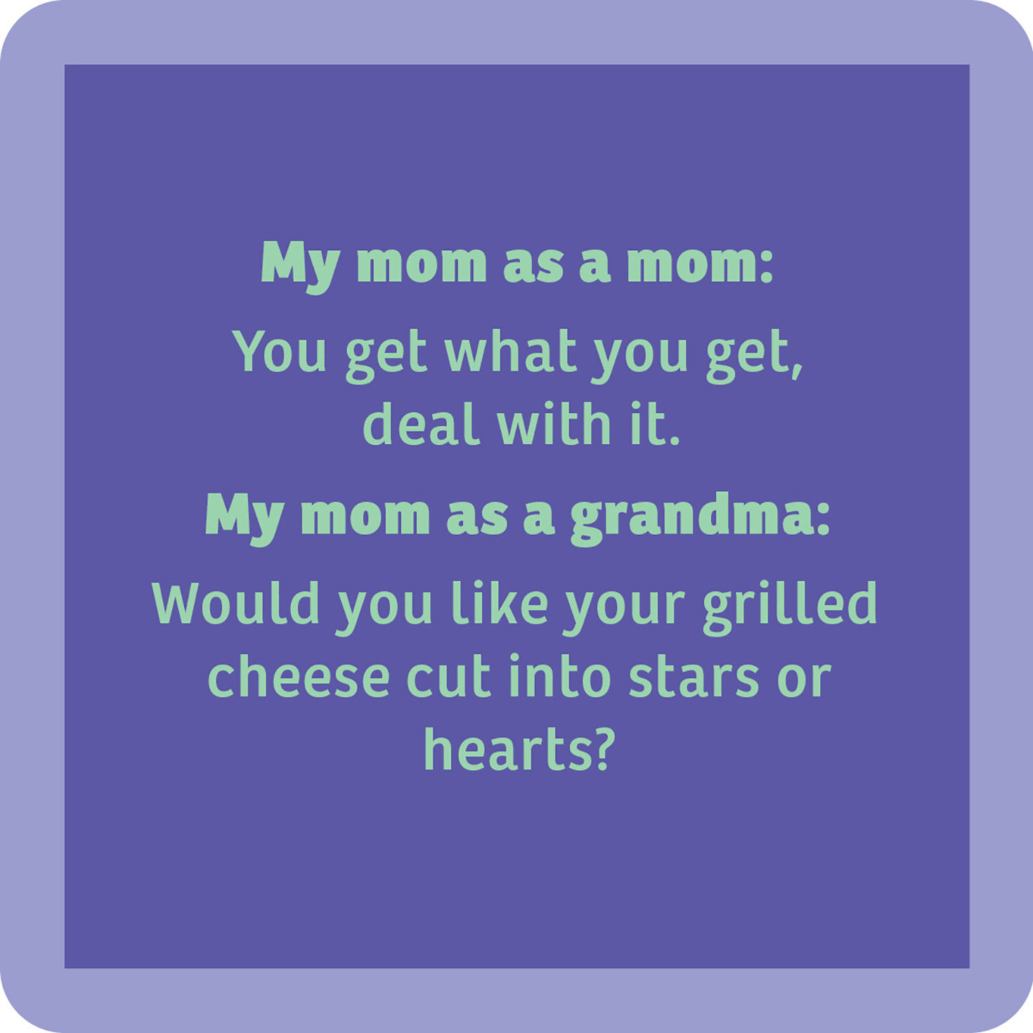 Drinks on Me Grandma Funny Coaster